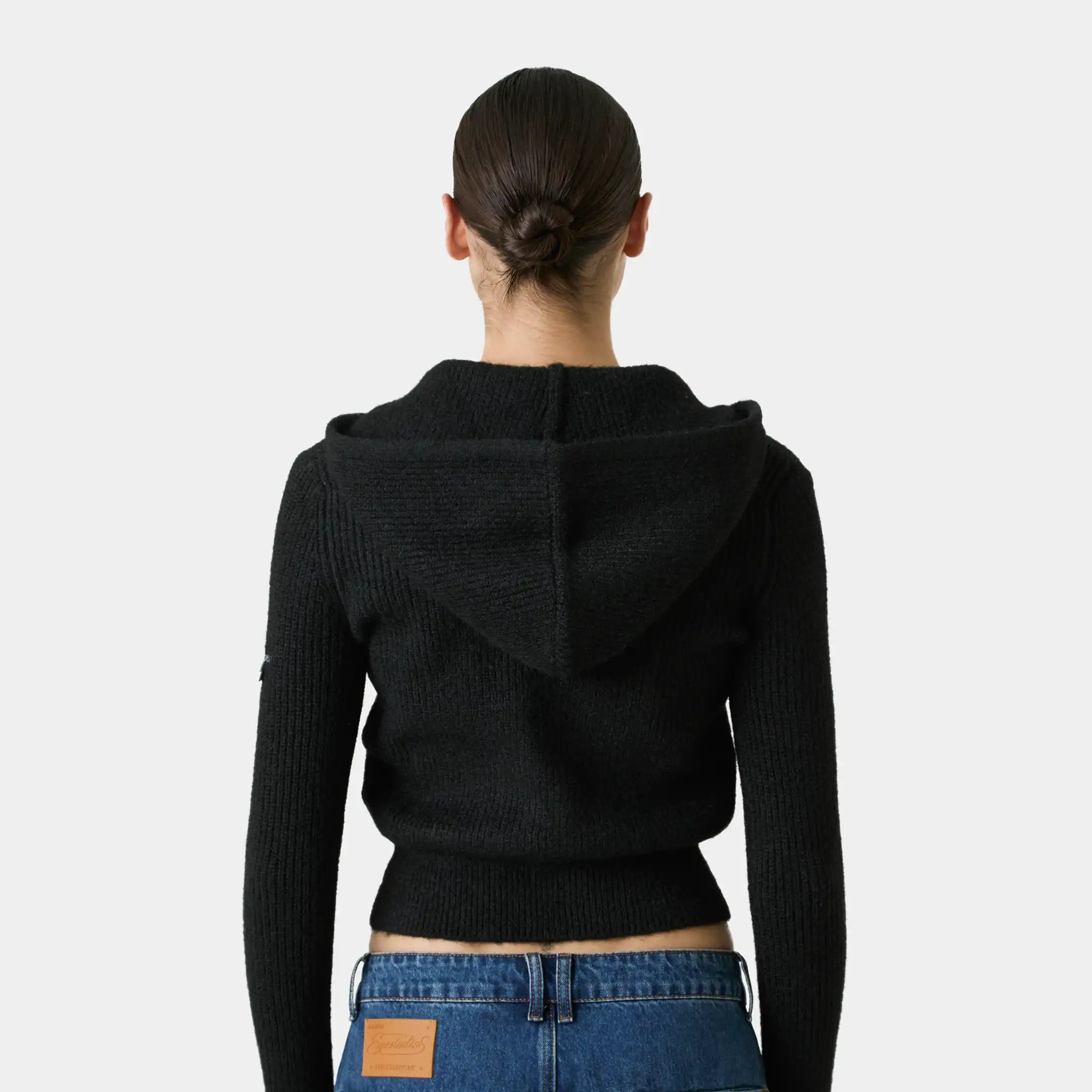 Cala Black Zipper Knit Woman Knitwear Eme Studios