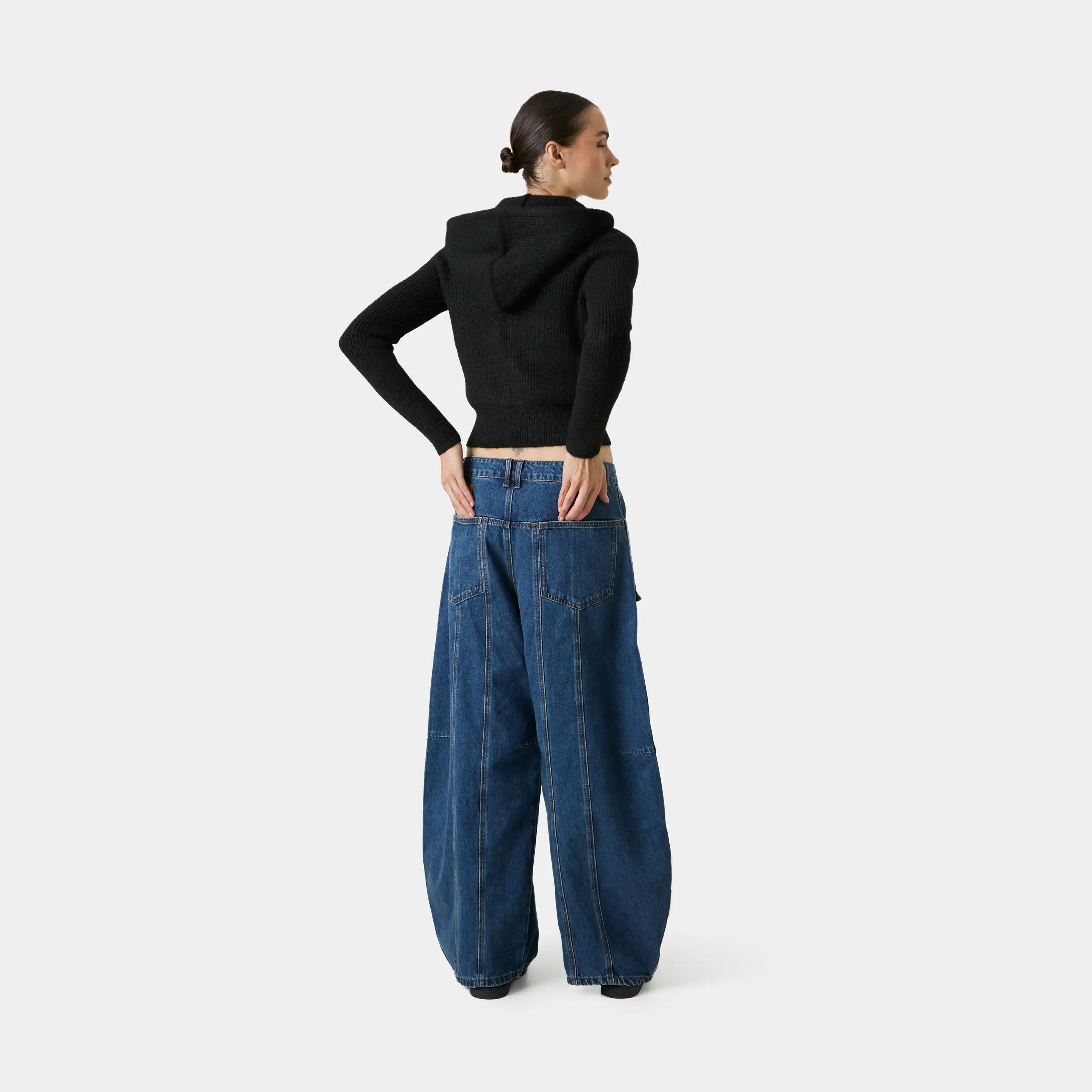 Cala Black Zipper Knit Woman Knitwear Eme Studios