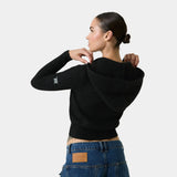 Cala Black Zipper Knit Woman Knitwear Eme Studios