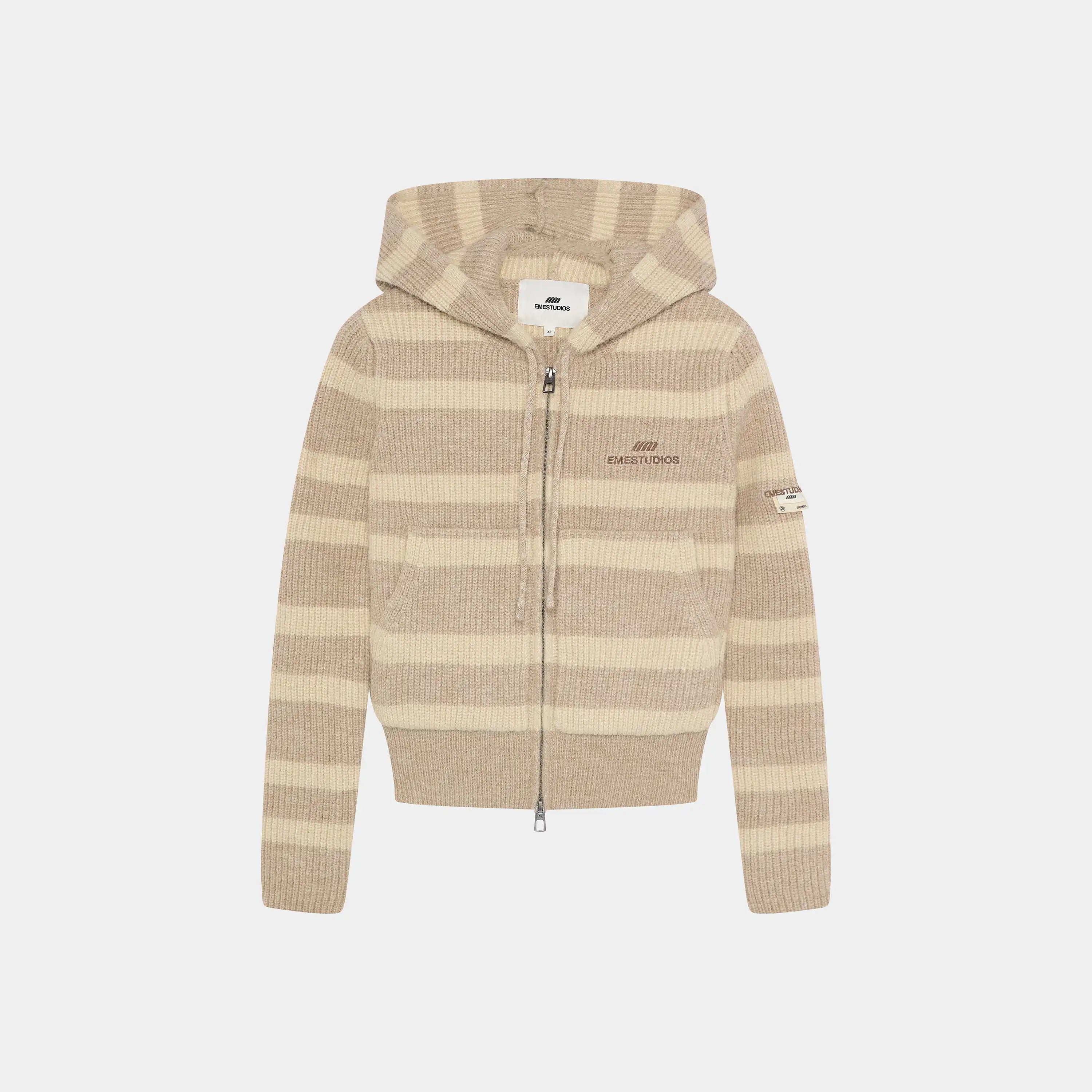 Cala Striped Zipper Knit Woman Knitwear Eme Studios