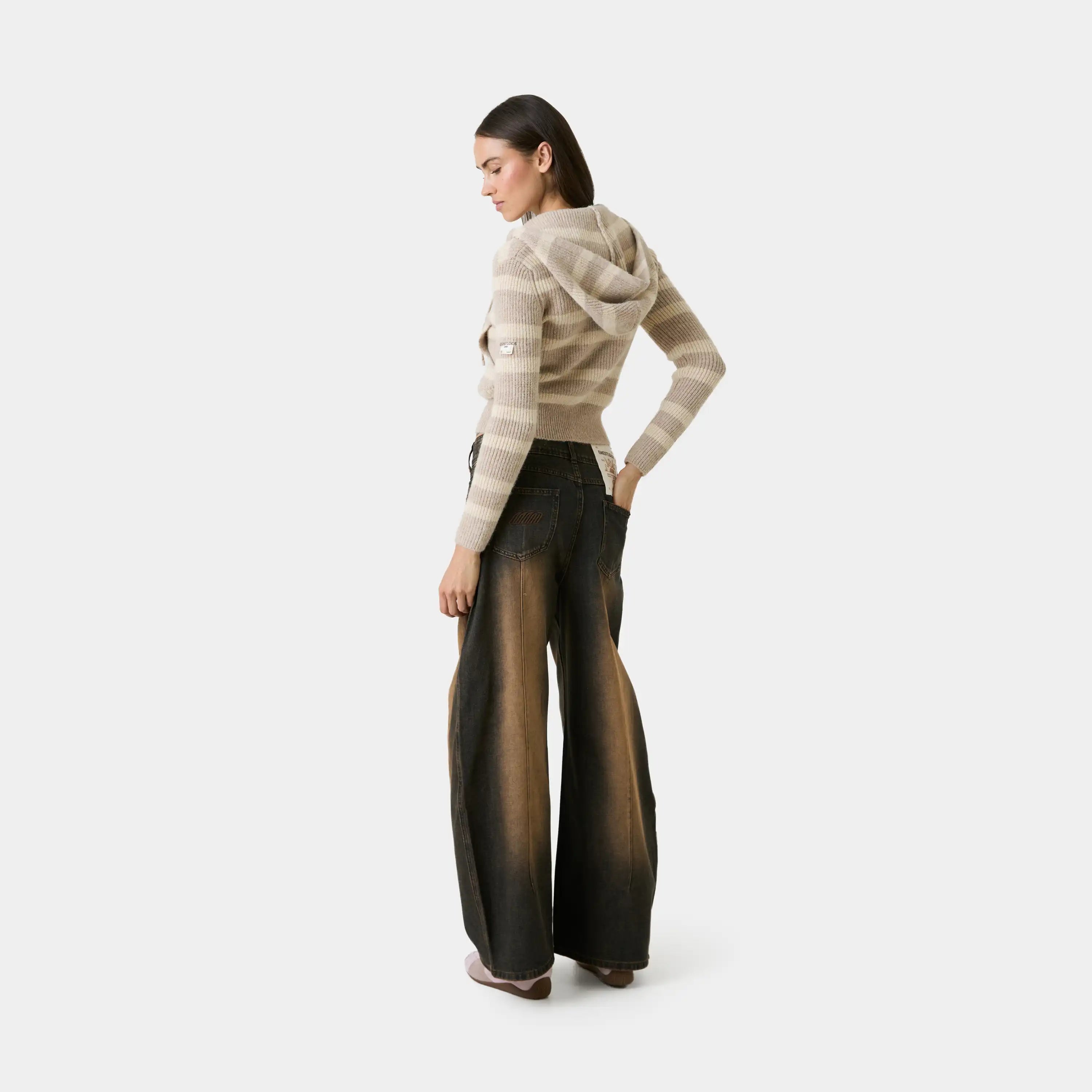 Cala Striped Zipper Knit Woman Knitwear Eme Studios