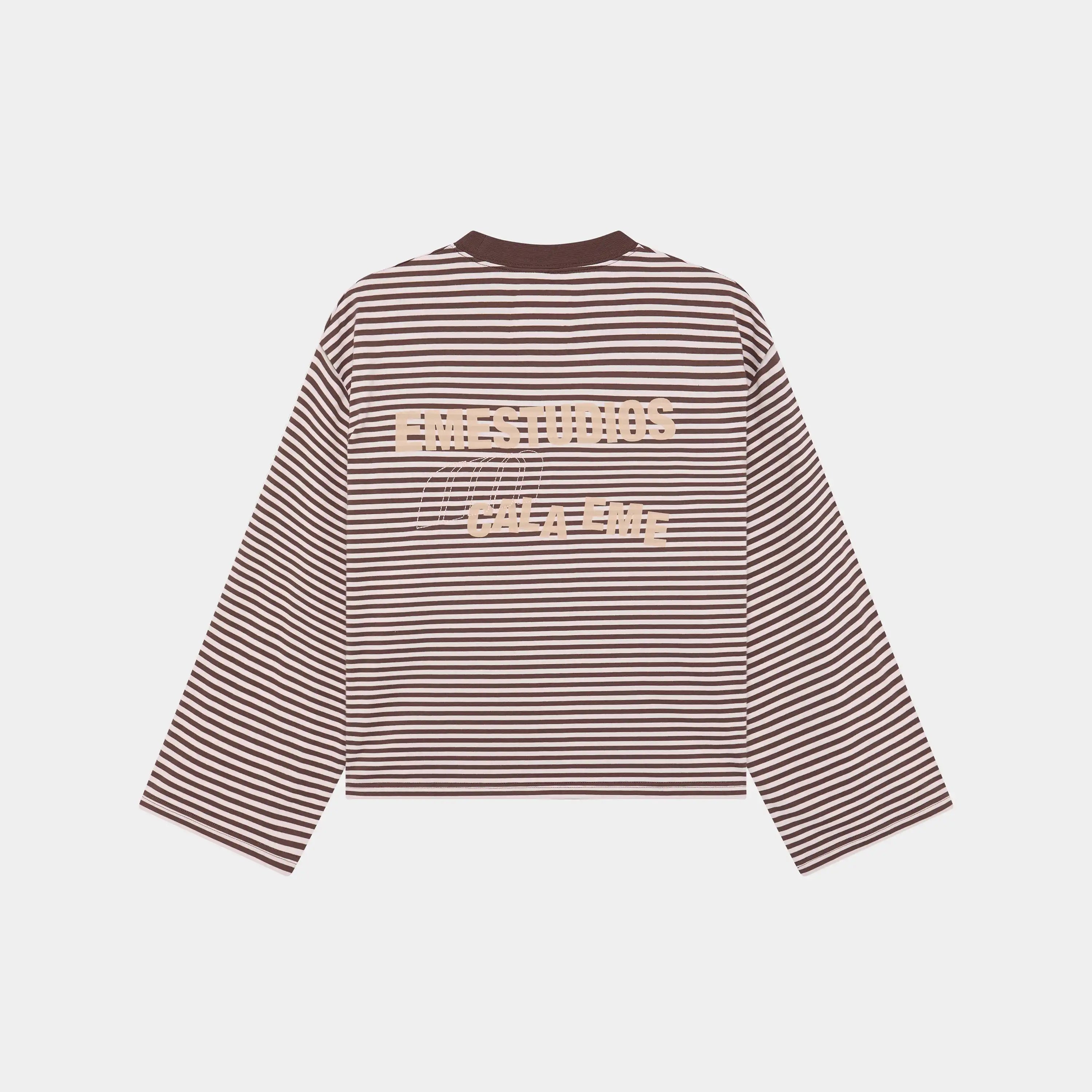 Cedar Fawn Striped Long Sleeve T-shirts Eme Studios
