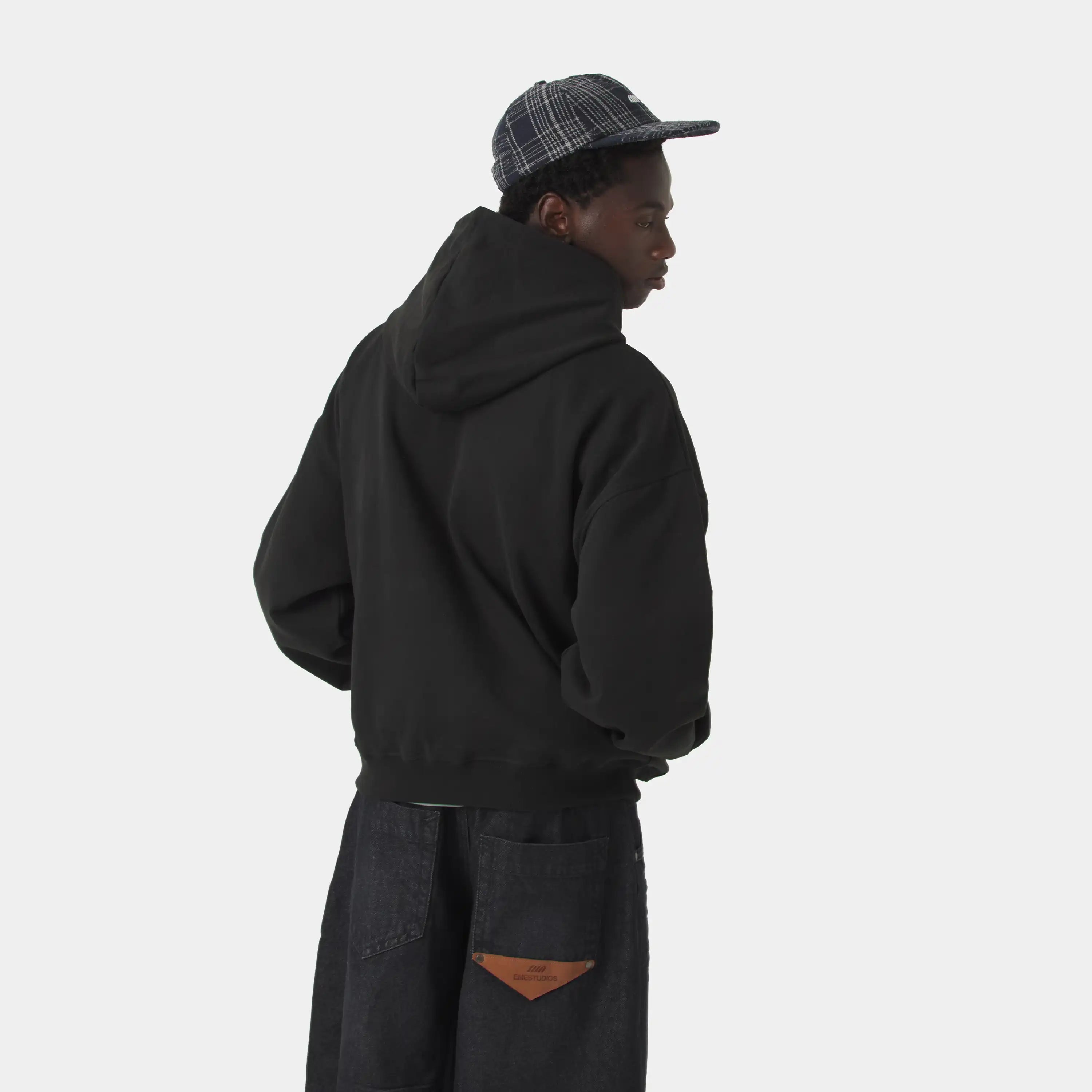 Chancellor Black Oversized Hoodie Hoodies Eme Studios