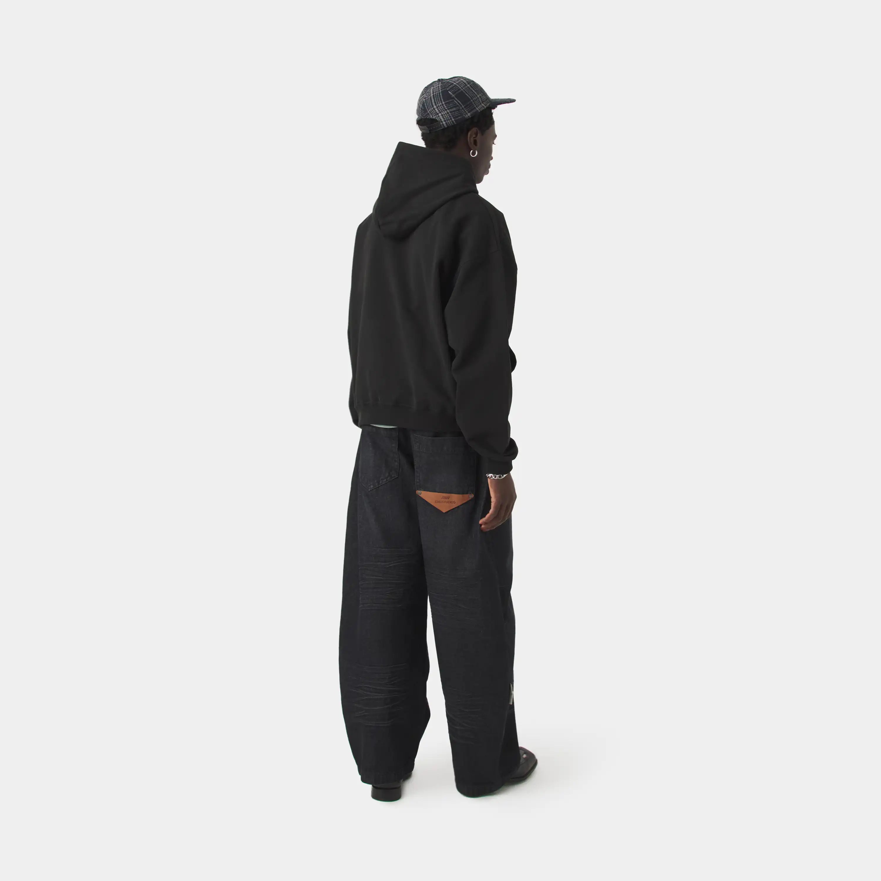 Chancellor Black Oversized Hoodie Hoodies Eme Studios