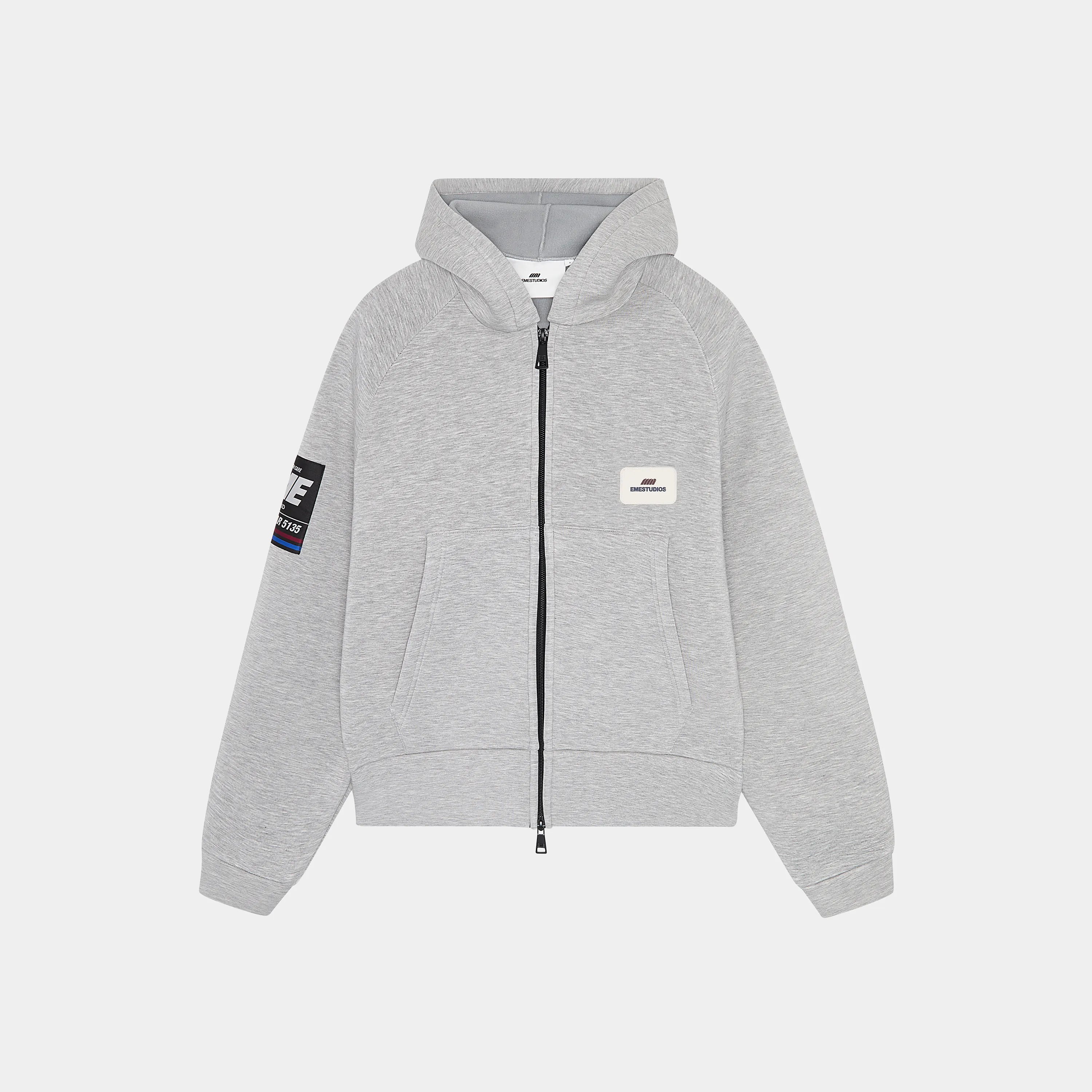 Groovy Heather Grey Neoprene Jacket Hoodies eme XS