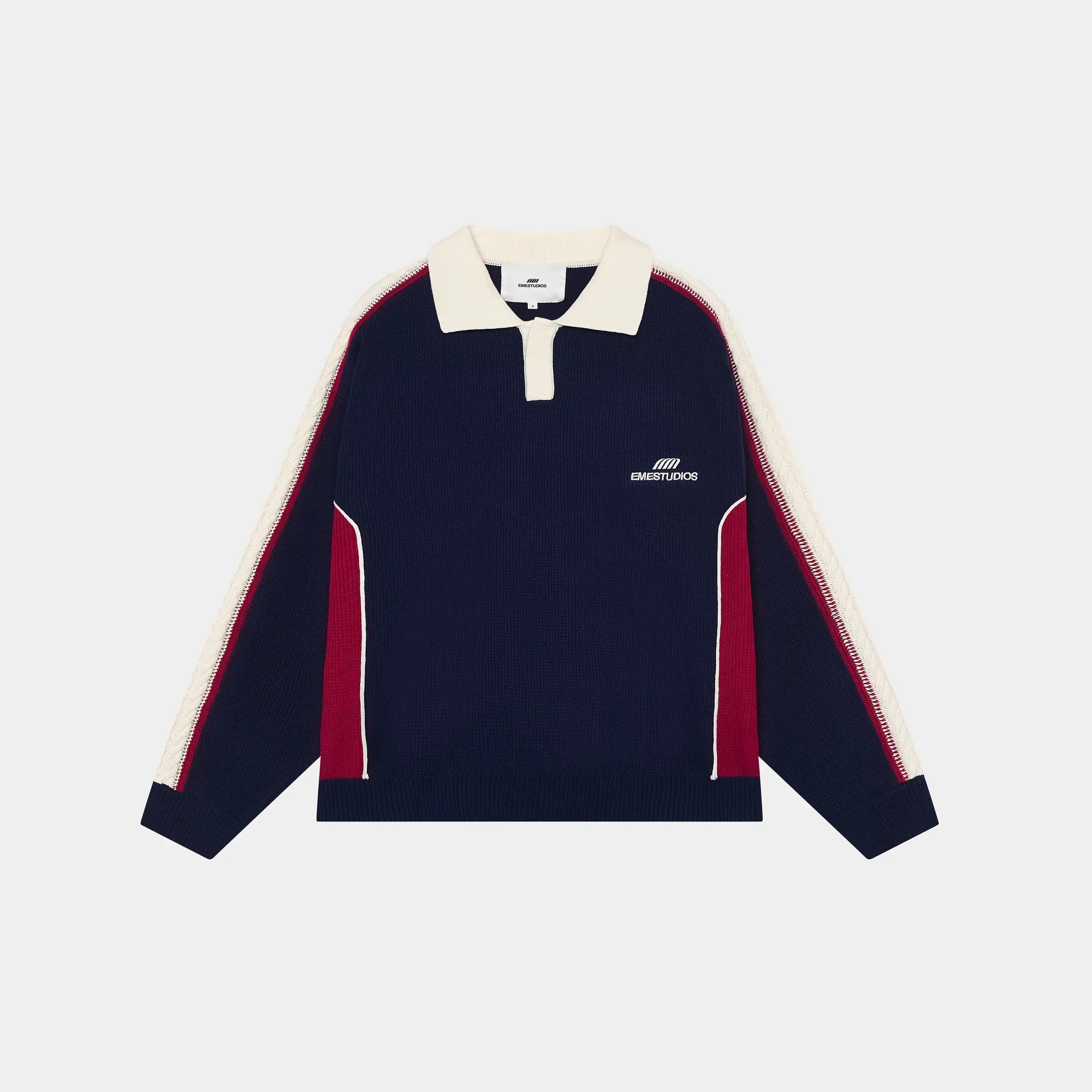 Chully Navy Knit Polo