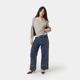 Chully Off Sand Knit Polo Knitwear Eme Studios
