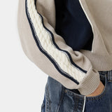 Chully Off Sand Knit Polo Knitwear Eme Studios