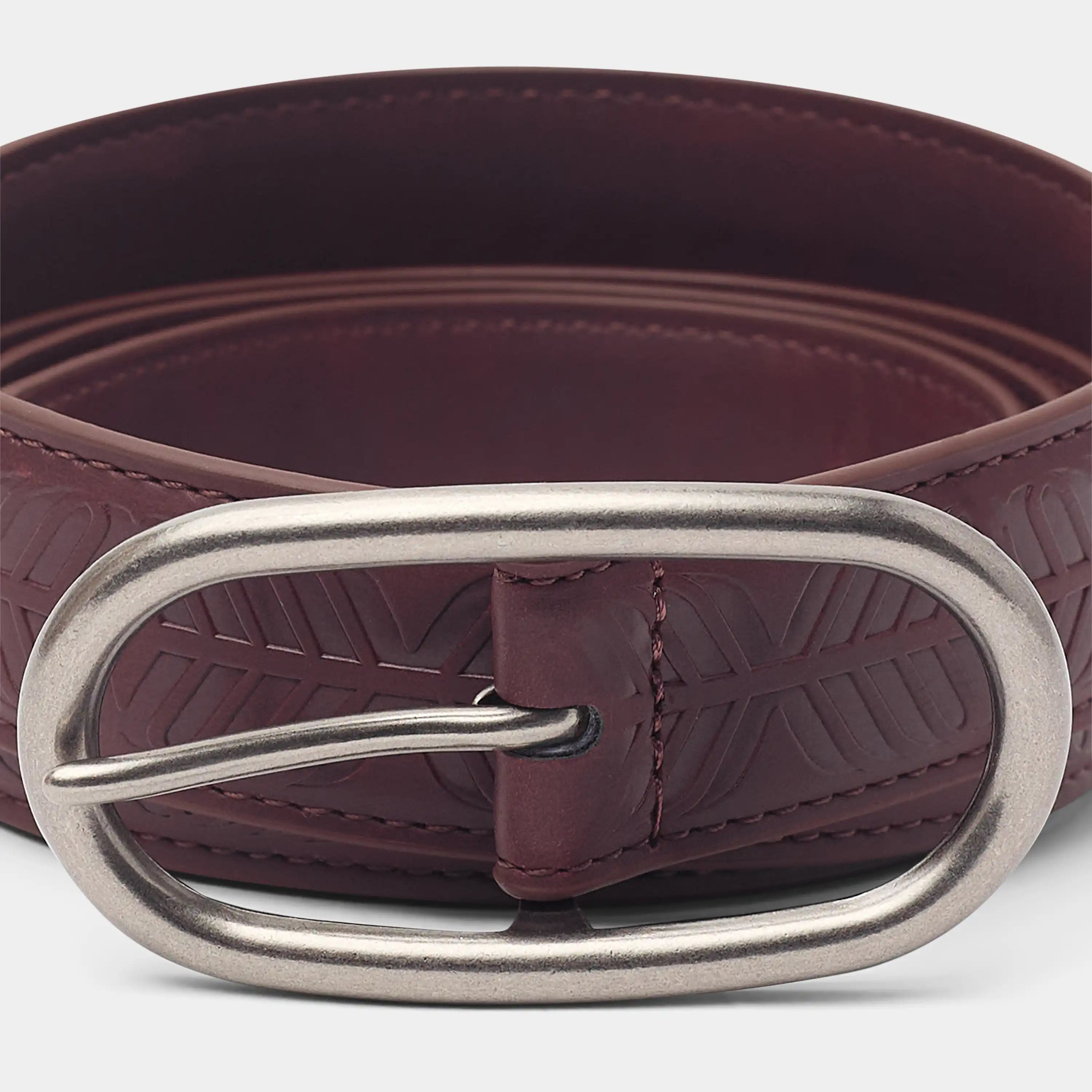 Cinder Burgundy Belt Accesories Eme Studios