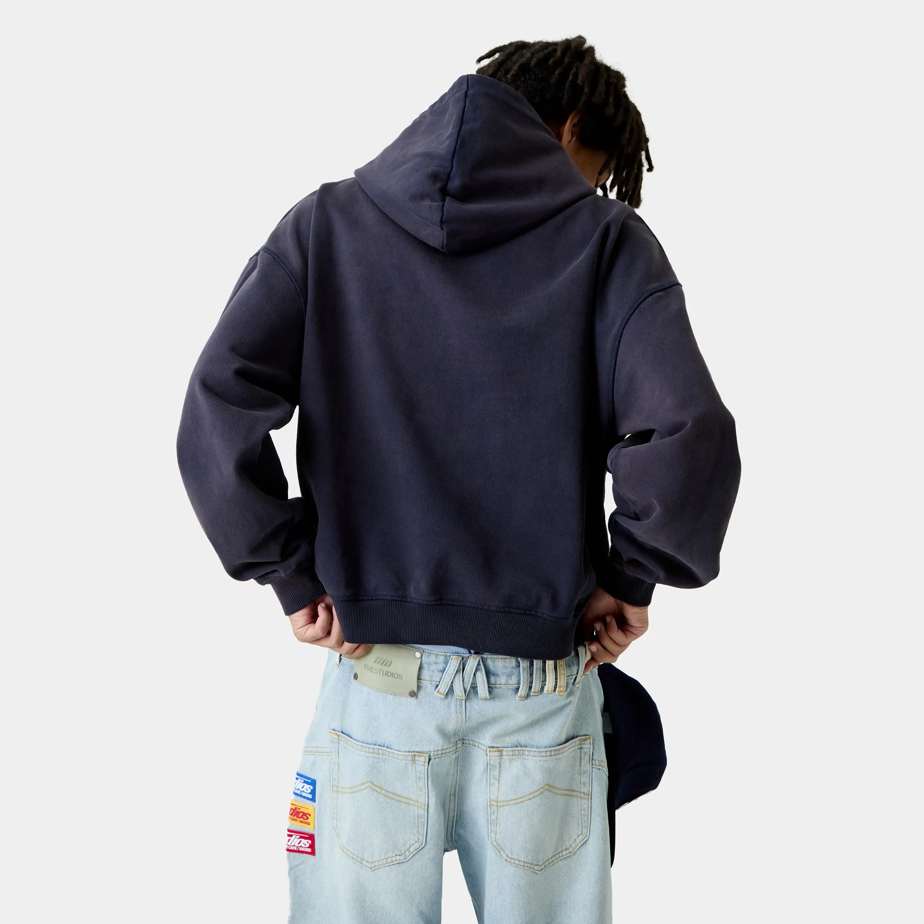 Class 3A Navy Oversized Hoodie Hoodies Eme Studios