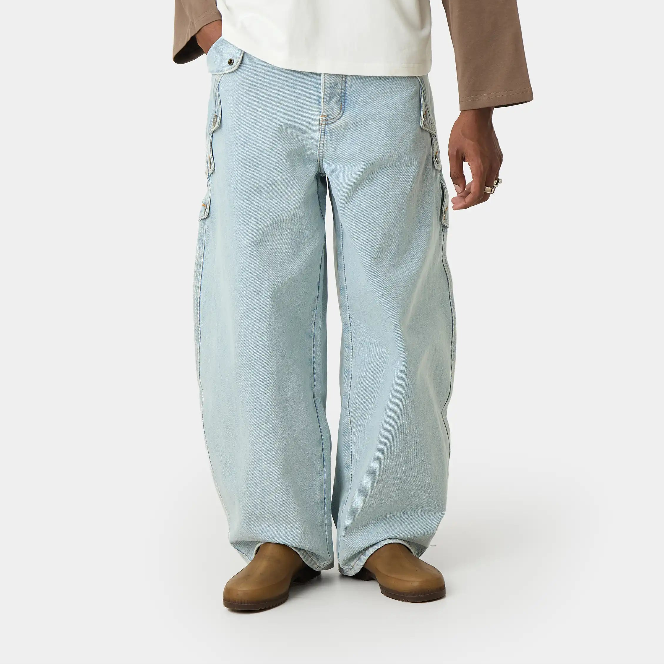 Coin Wide Denim Pants Pants Eme Studios