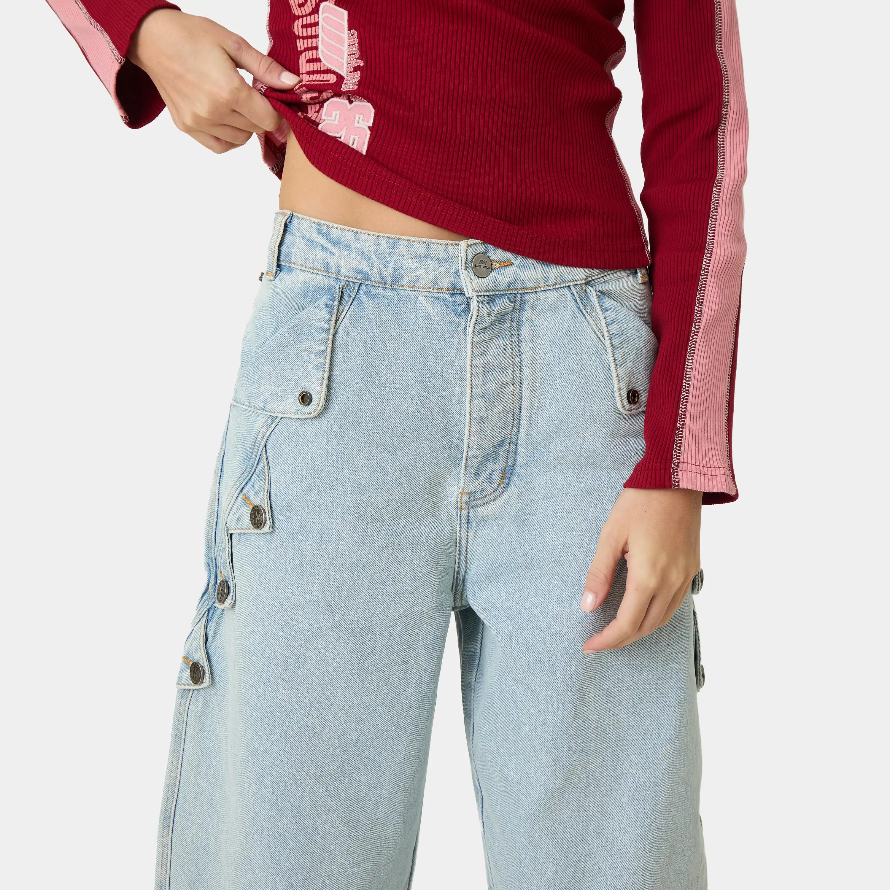 Coin Wide Denim Pants Pants Eme Studios