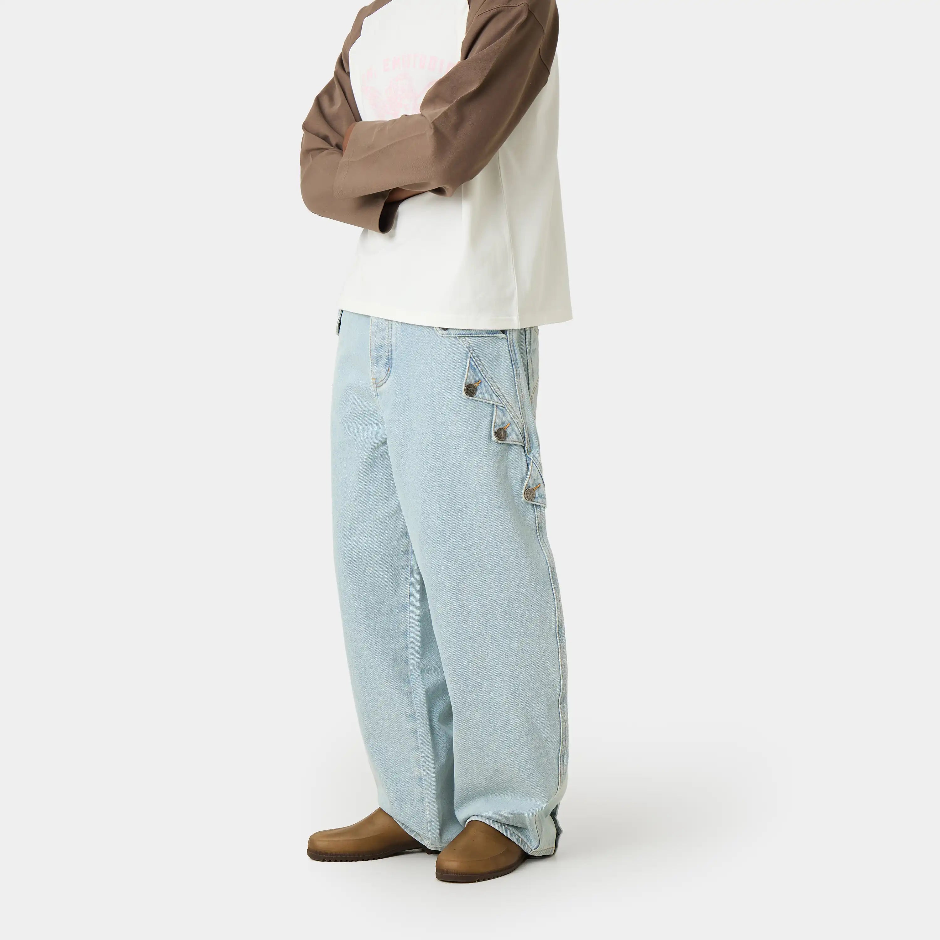 Coin Wide Denim Pants Pants Eme Studios