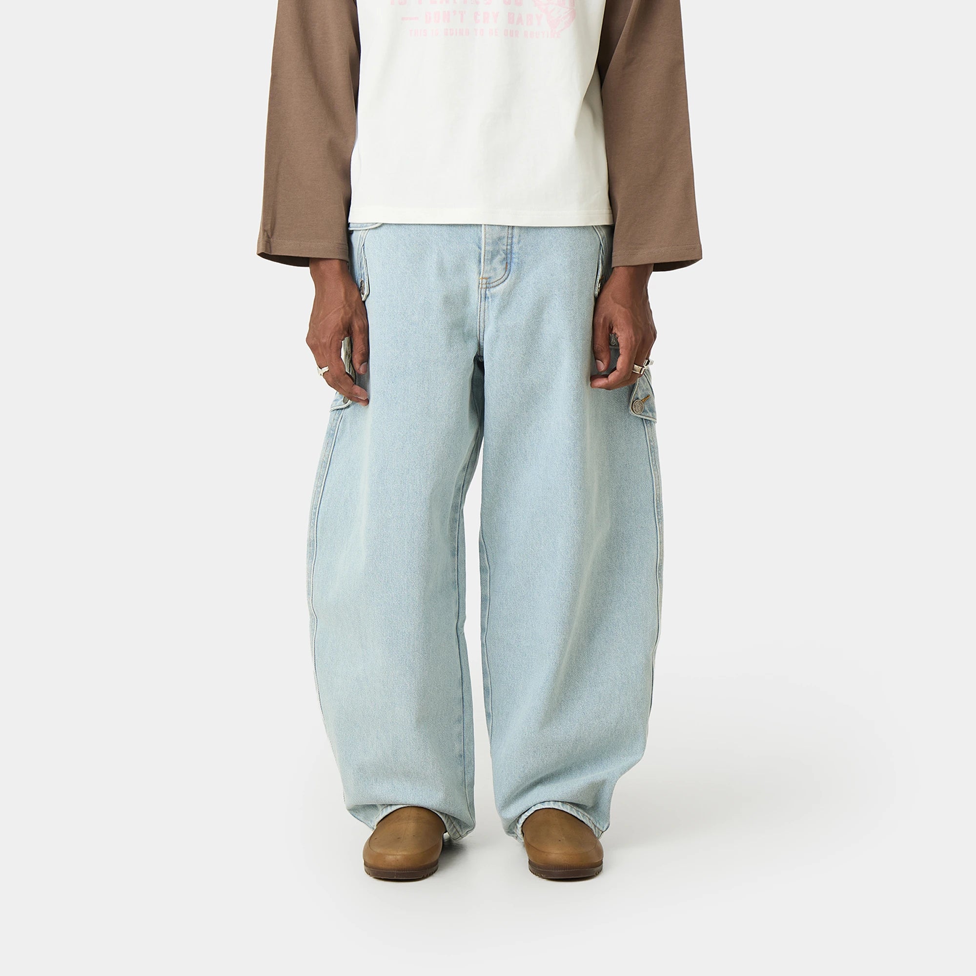 Coin Wide Denim Pants Pants Eme Studios