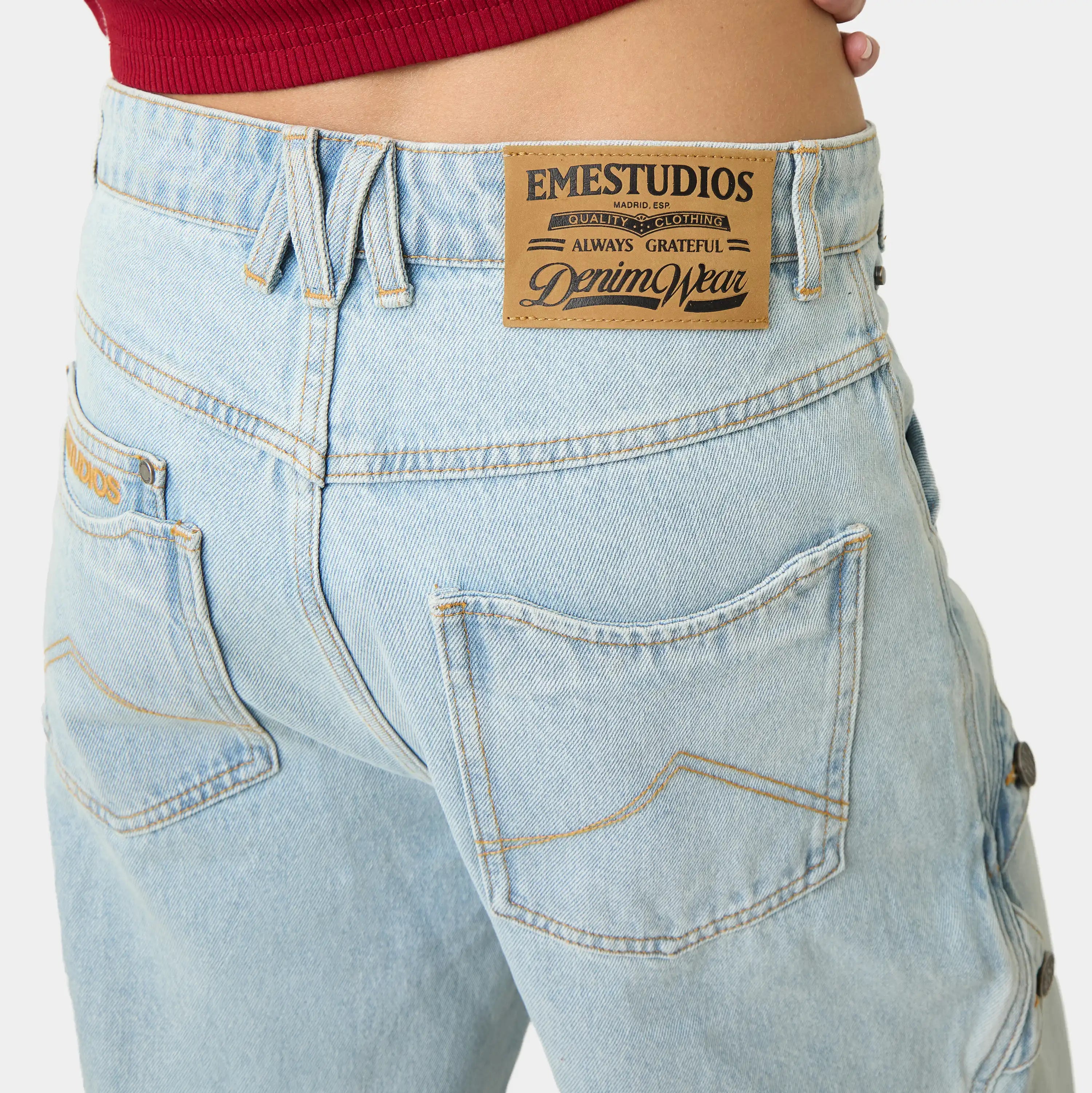 Coin Wide Denim Pants Pants Eme Studios