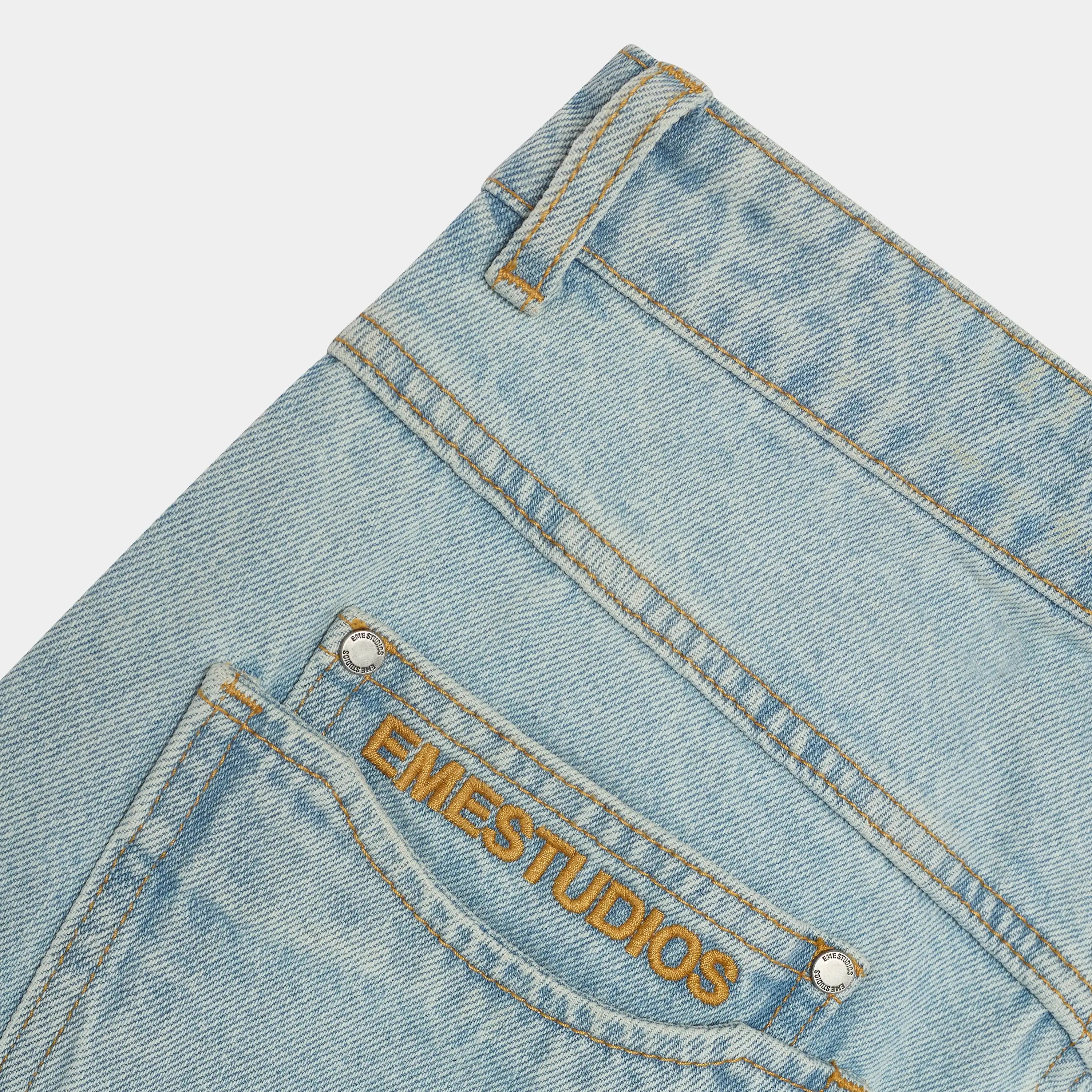 Coin Wide Denim Pants - pantalón vaquero - Eme Studios