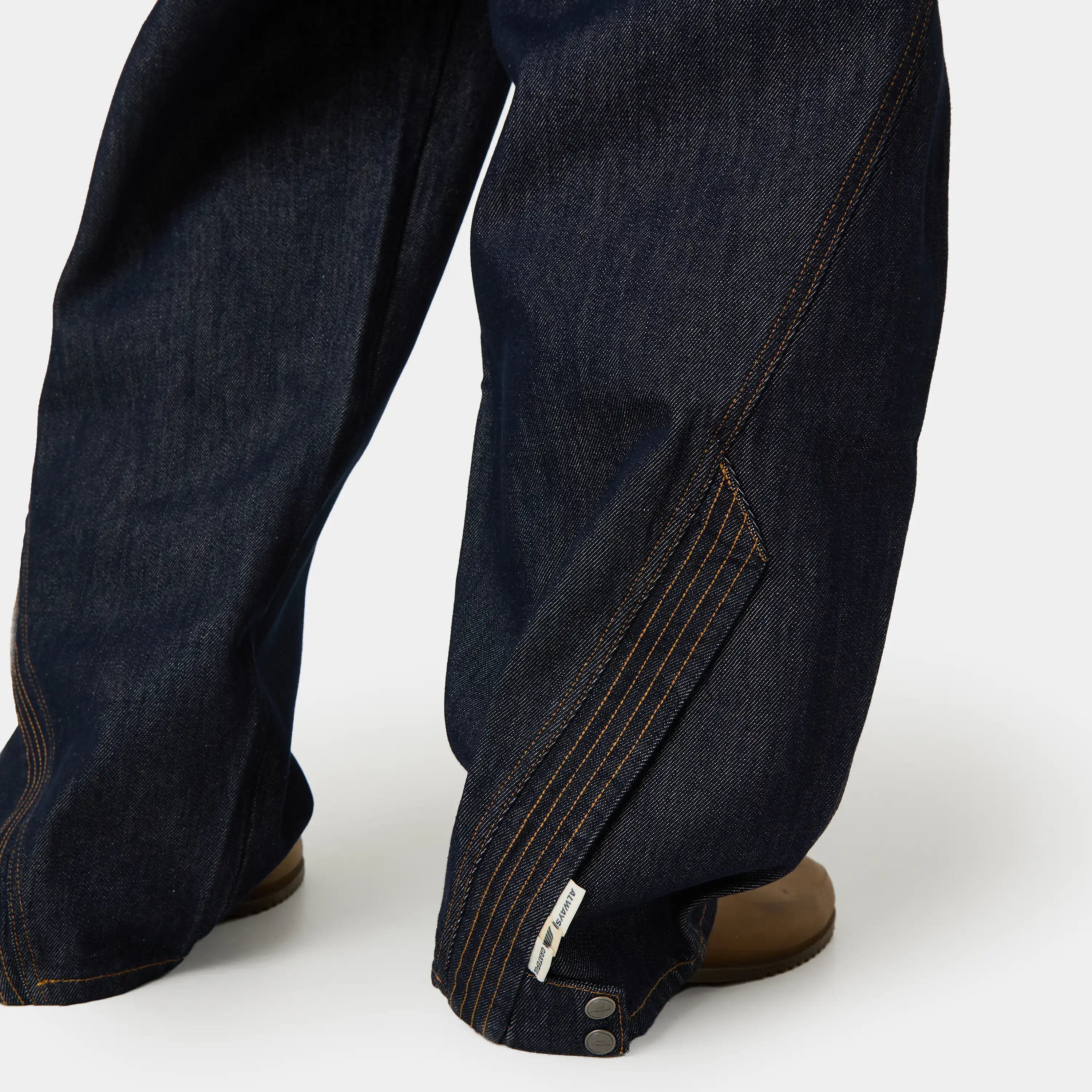 Coin Wide Raw Denim Pants Pants Eme Studios