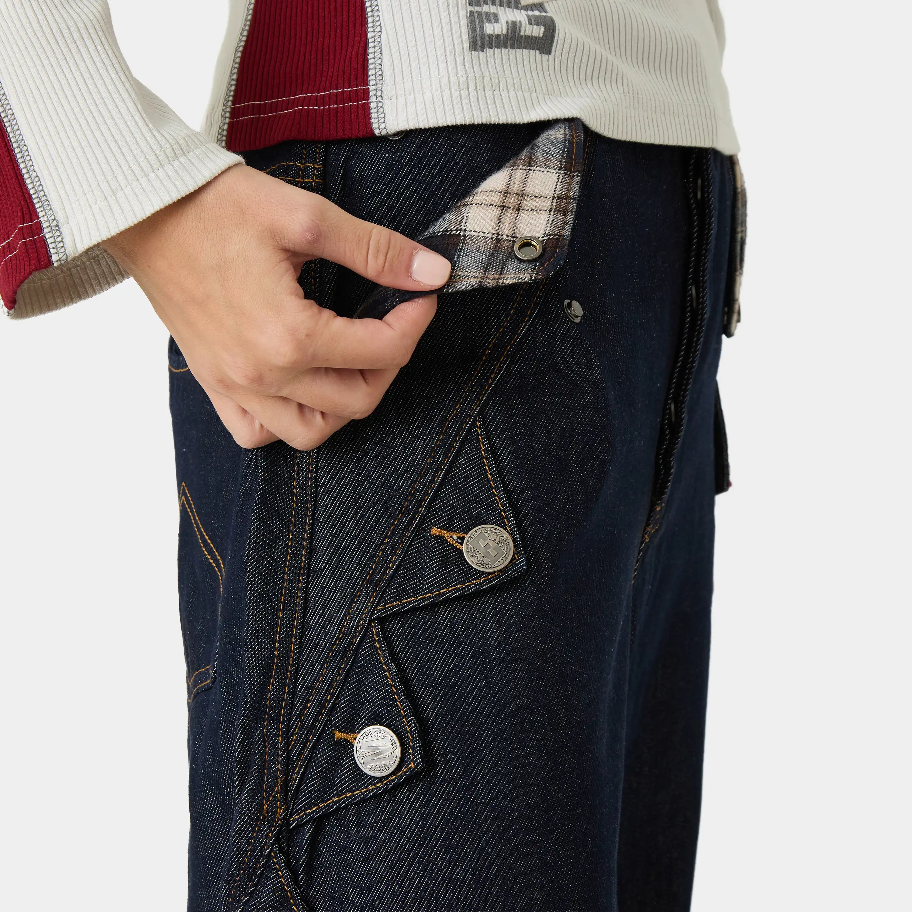 Coin Wide Raw Denim Pants Pants Eme Studios