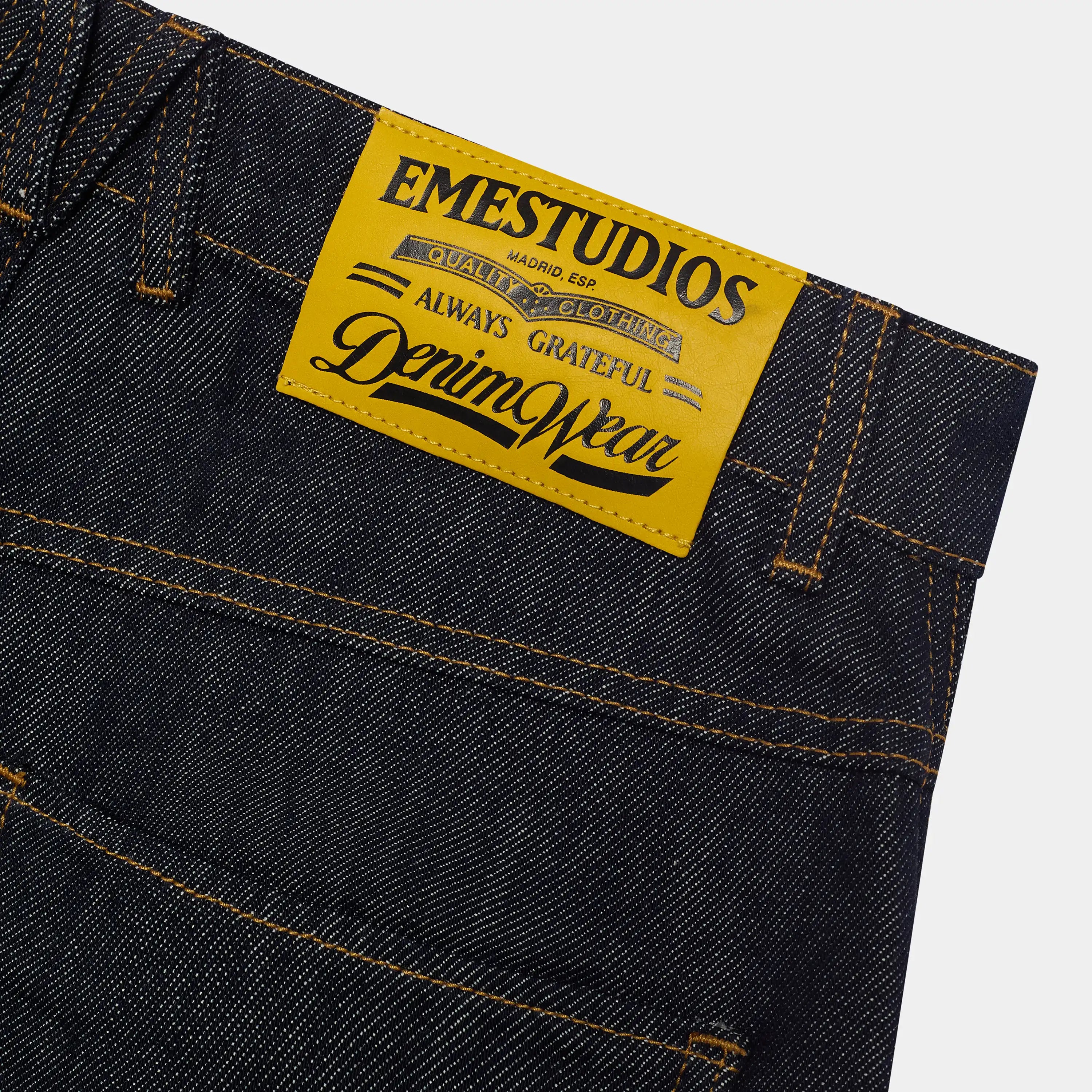 Coin Wide Raw Denim Pants Pants Eme Studios