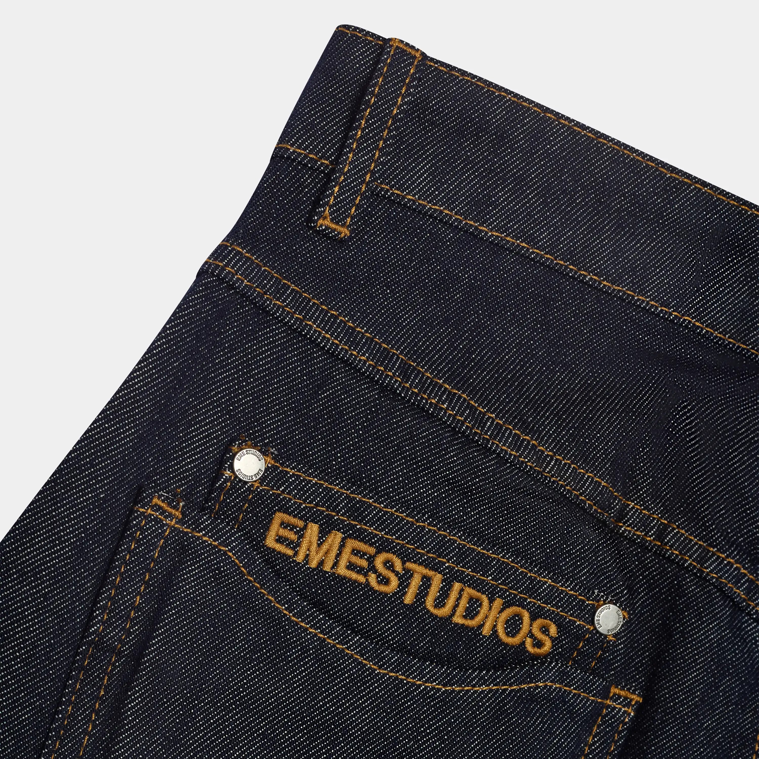 Coin Wide Raw Denim Pants - pantalón vaquero - Eme Studios