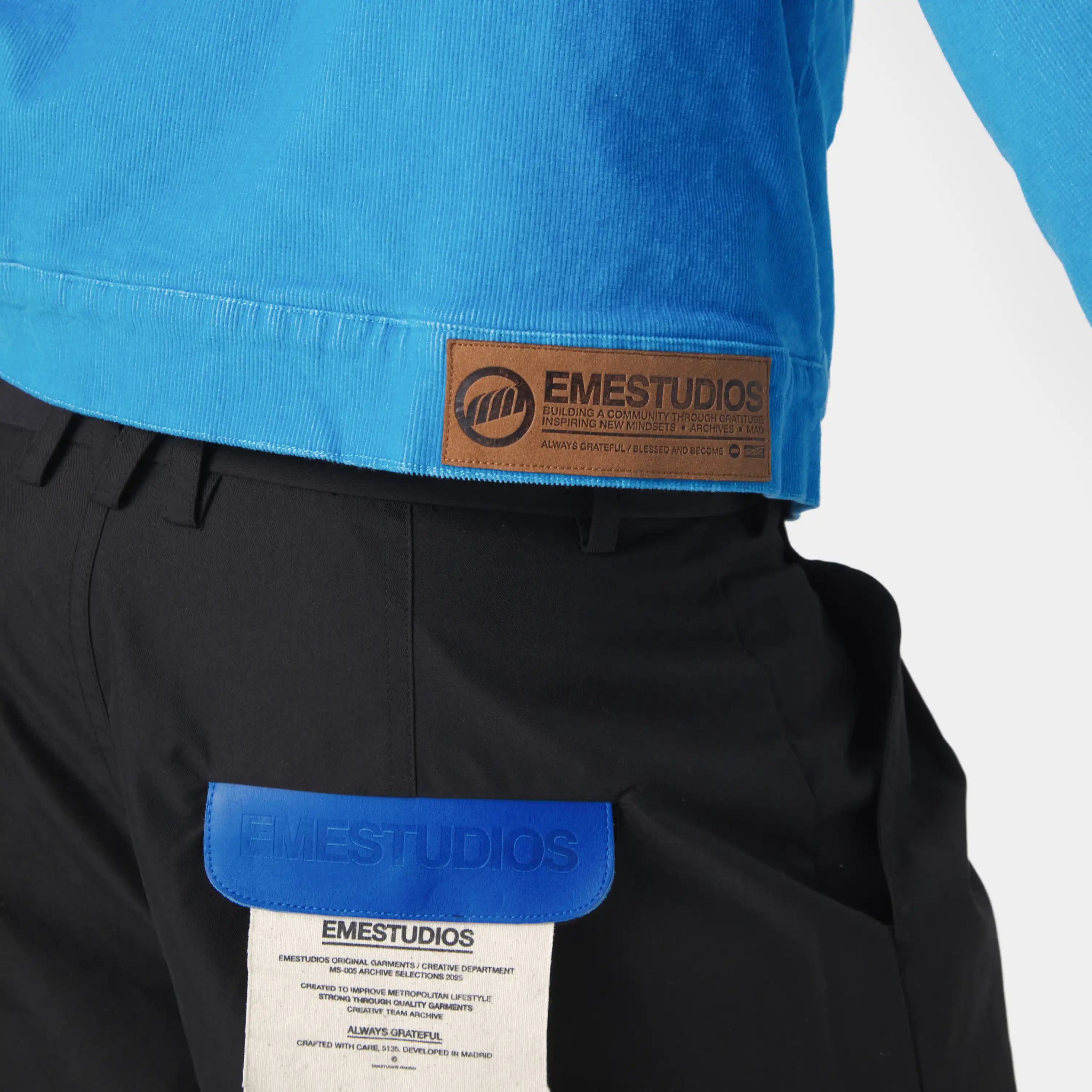 Core Corduroy Cobalt Jacket Outerwear Eme Studios