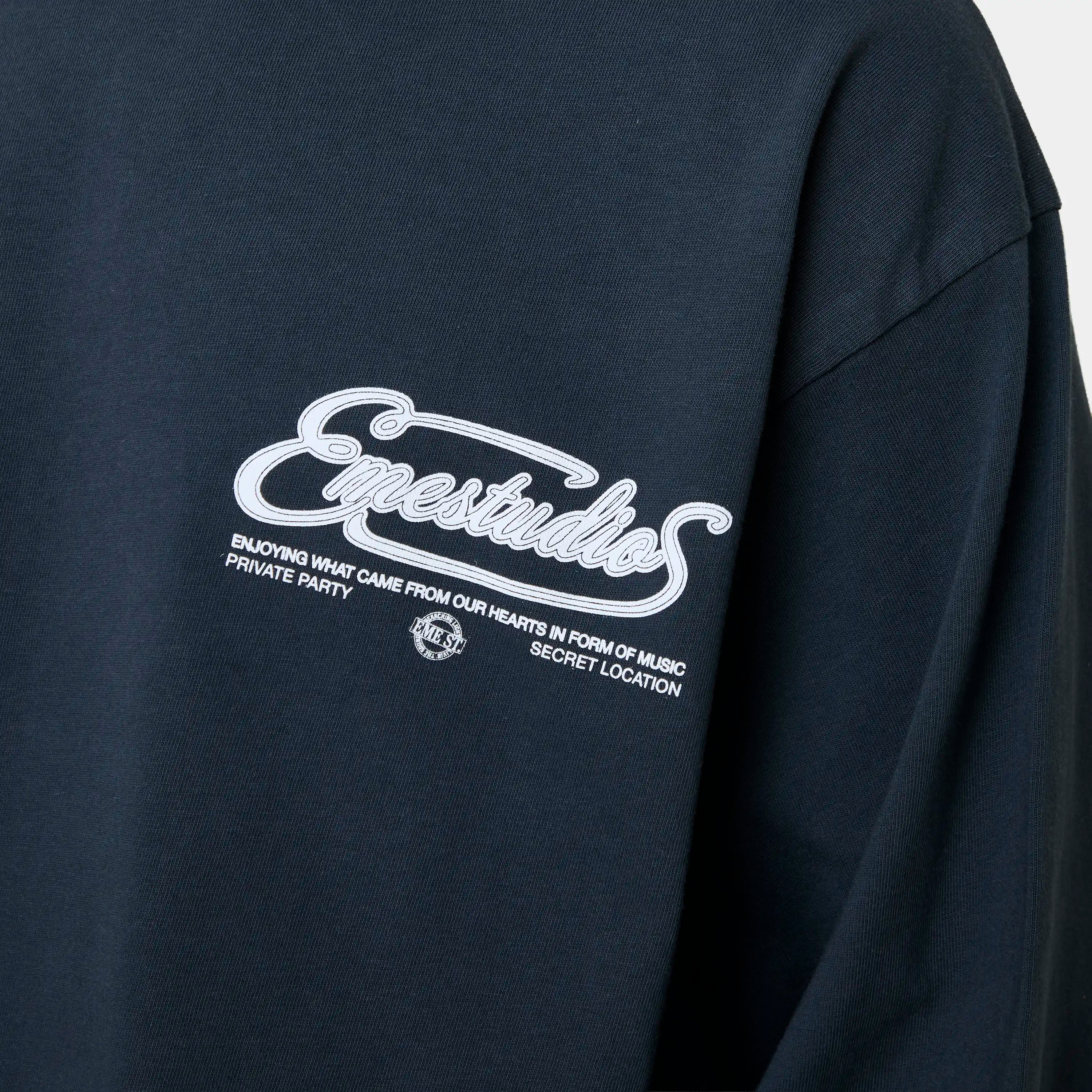 Courageous Navy Long Sleeve T-shirts Eme Studios