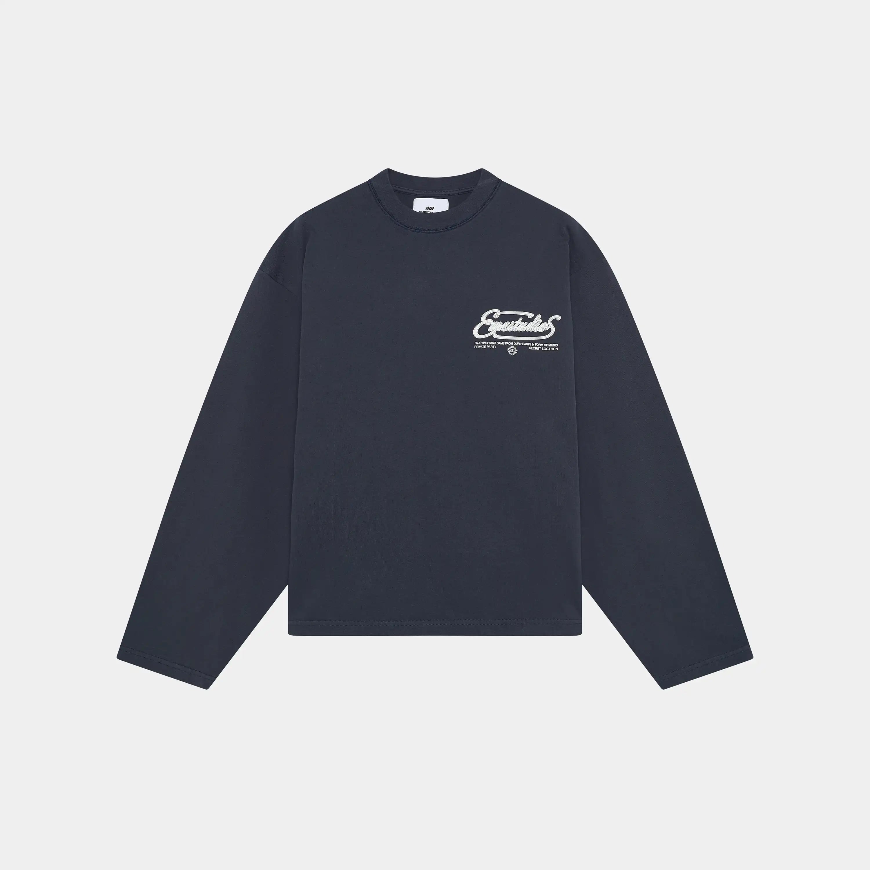 Courageous Navy Long Sleeve T-shirts Eme Studios