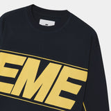 Crossline Navy Long Sleeve T-shirts eme