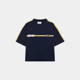 Divide Navy Oversized Tee T-shirts Eme Studios
