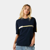 Divide Navy Oversized Tee T-shirts Eme Studios
