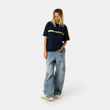 Divide Navy Oversized Tee T-shirts Eme Studios