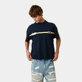 Divide Navy Oversized Tee T-shirts Eme Studios