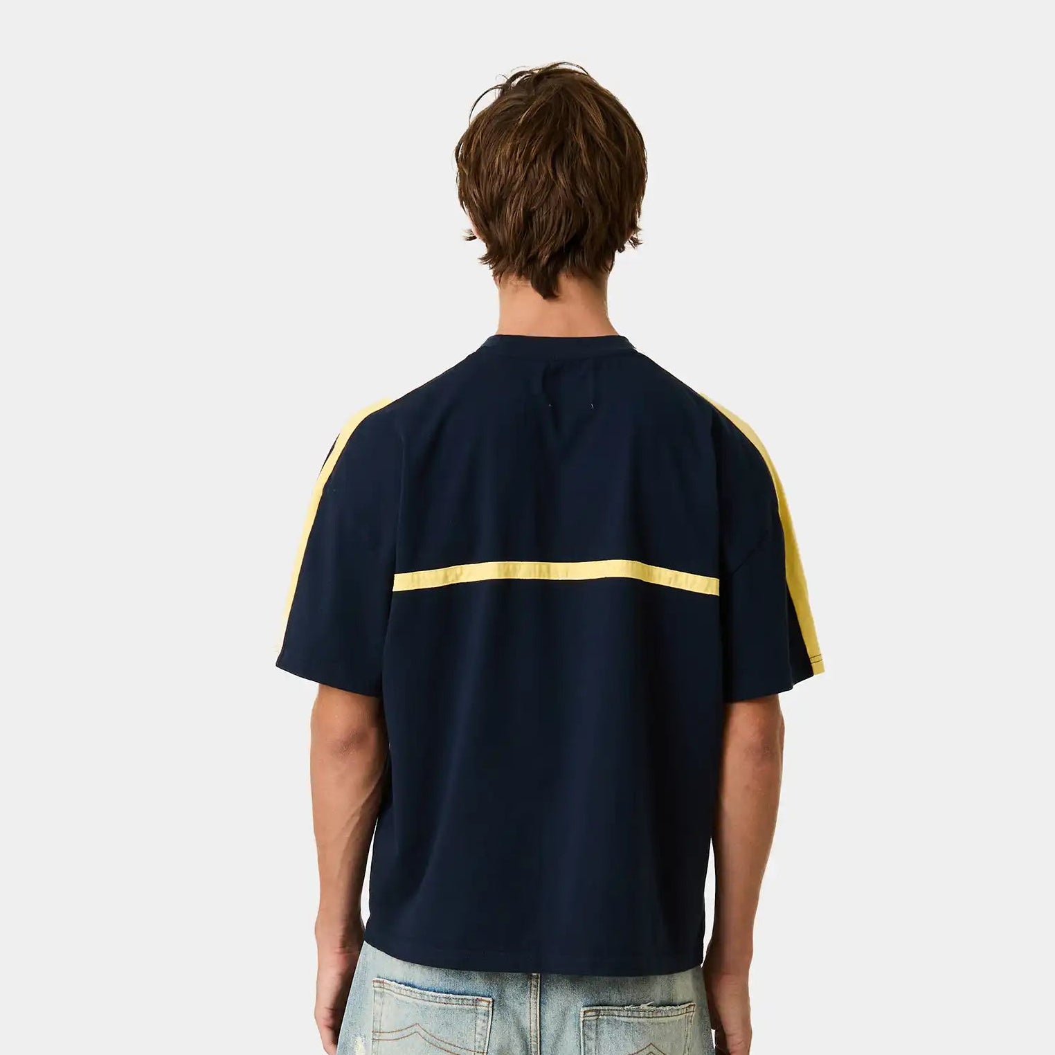 Divide Navy Oversized Tee T-shirts Eme Studios