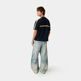 Divide Navy Oversized Tee T-shirts Eme Studios