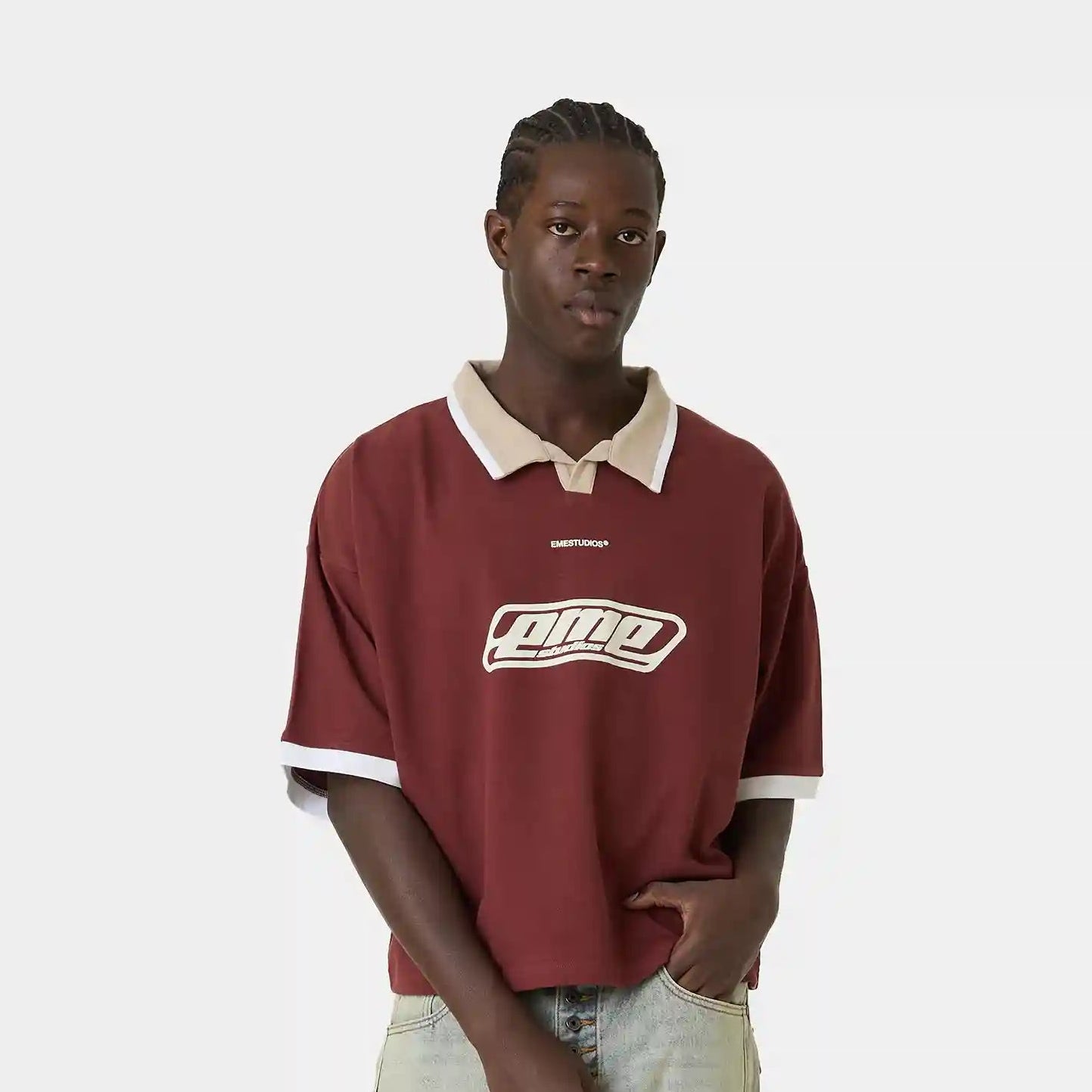 DKT Brown Short Polo T-shirts Eme Studios