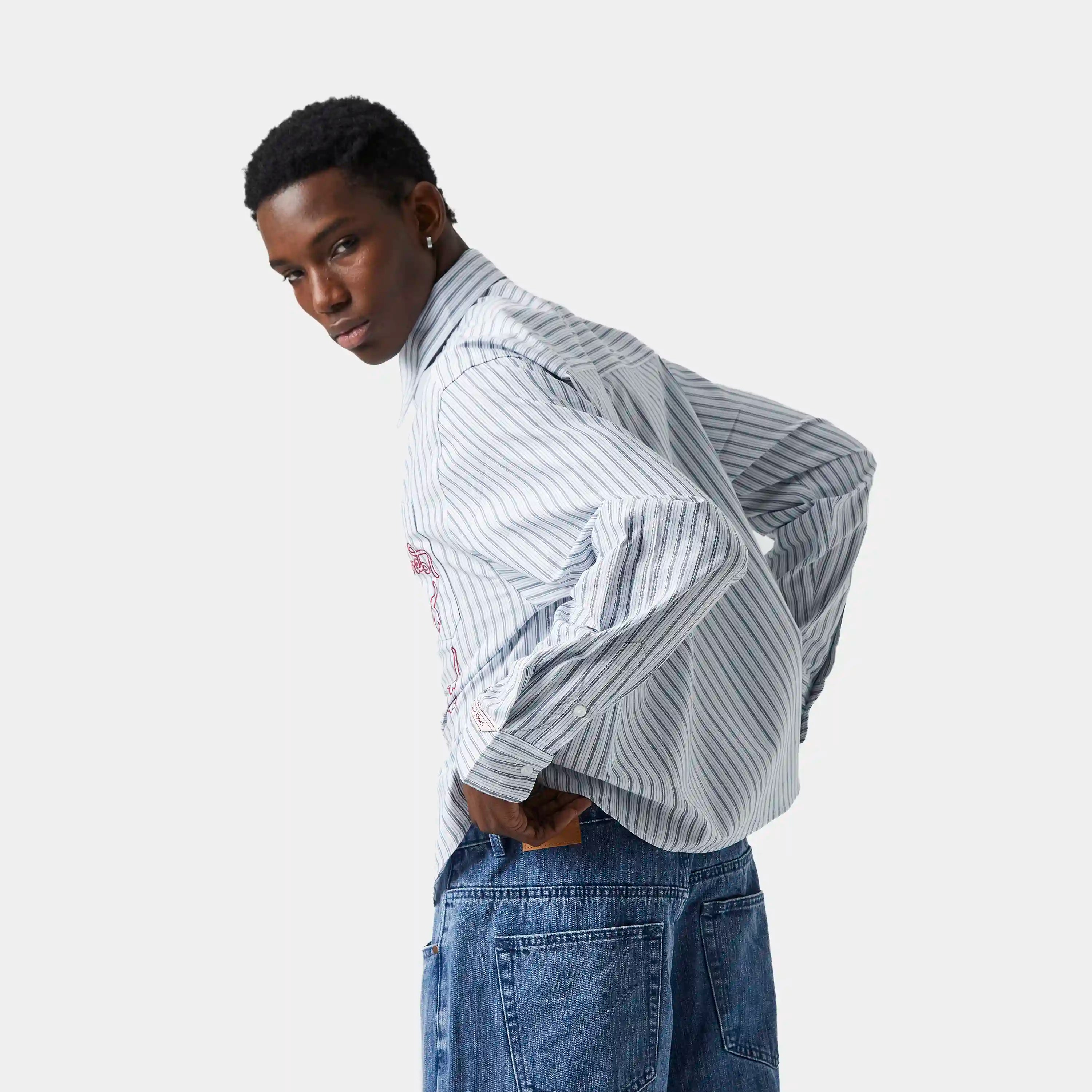 Don Boxy Stripped Shirt Shirts eme
