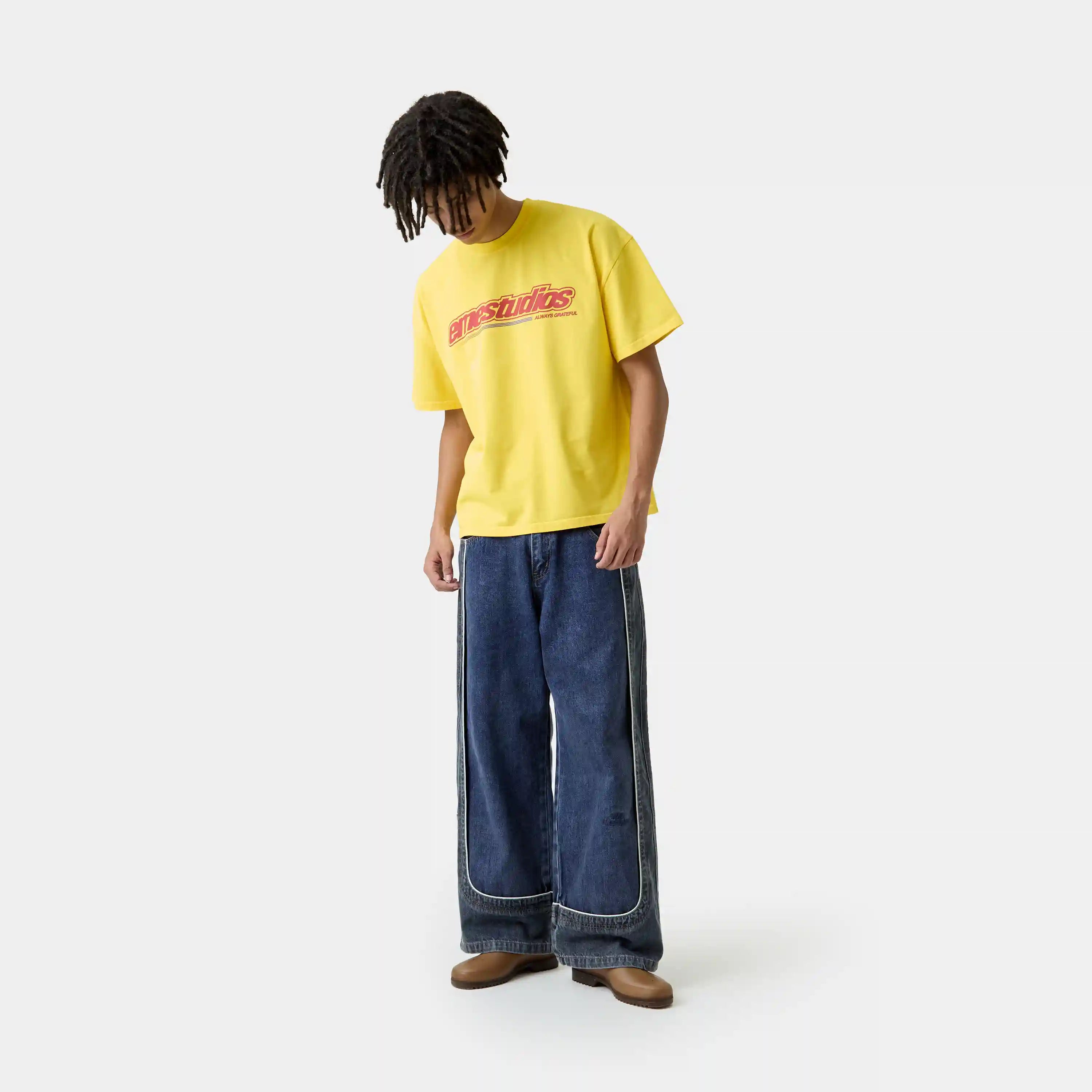 Dual Dark Blue Pants Pants Eme Studios
