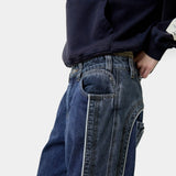 Dual Dark Blue Pants Pants Eme Studios