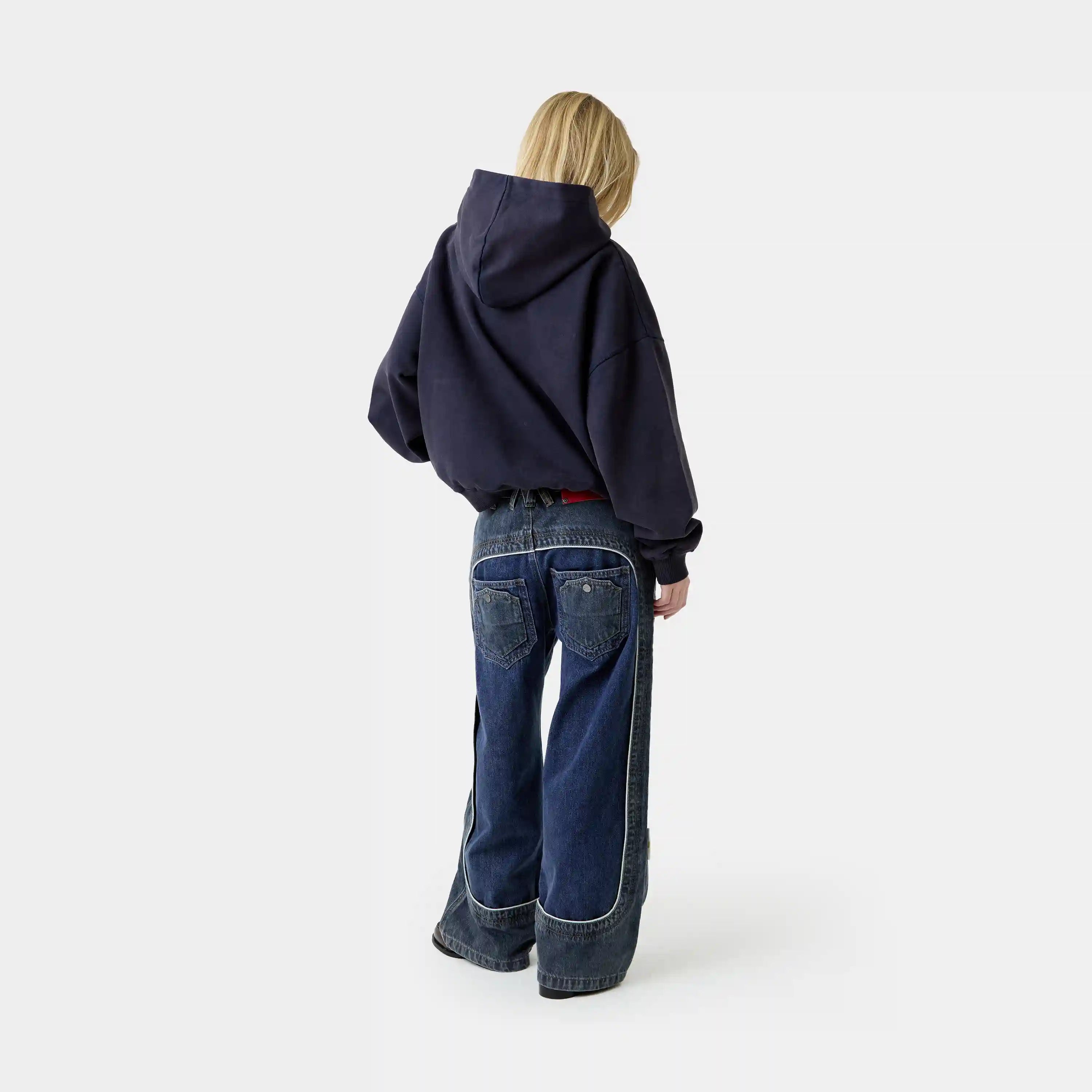Dual Dark Blue Pants Pants Eme Studios