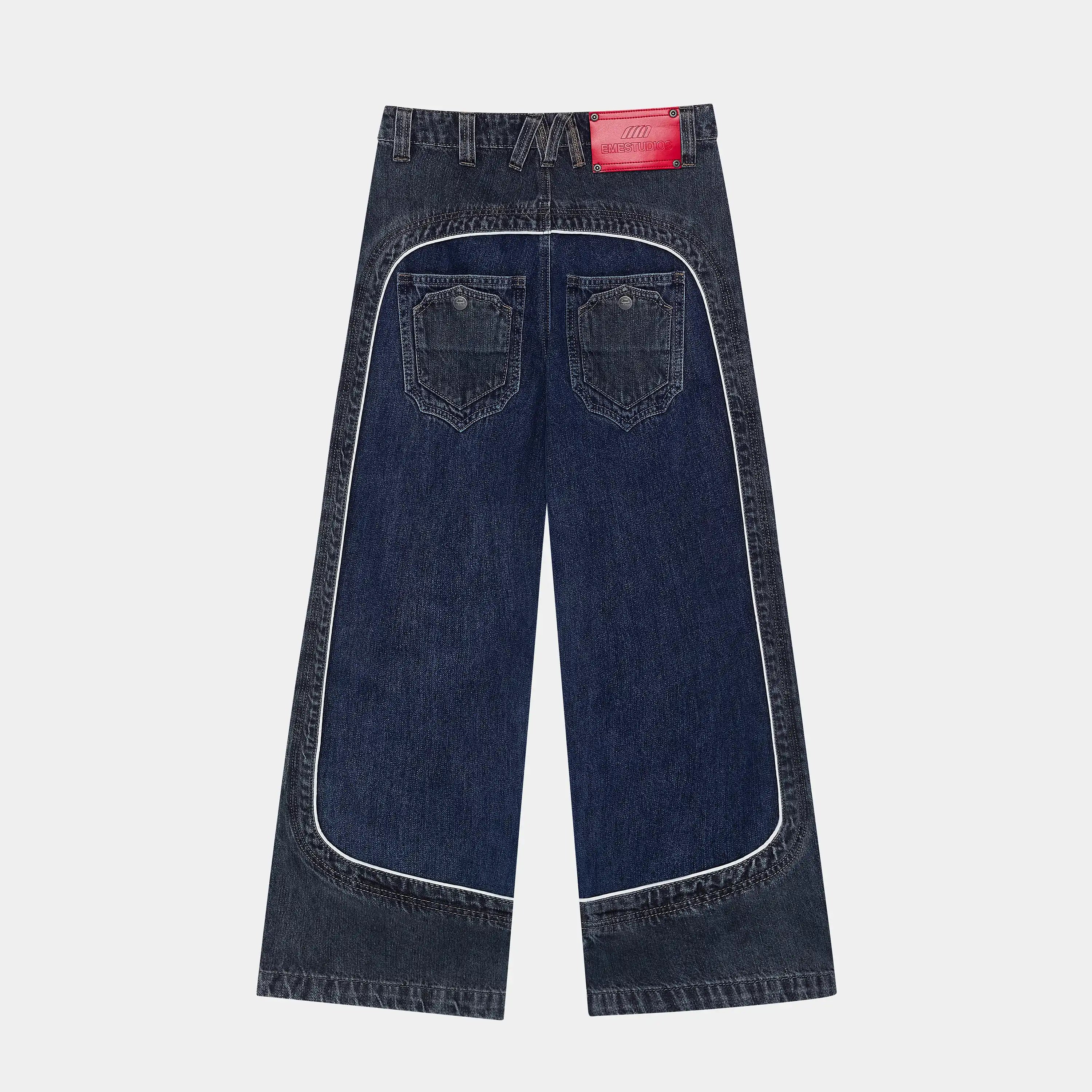Dual Dark Blue Pants Pants Eme Studios