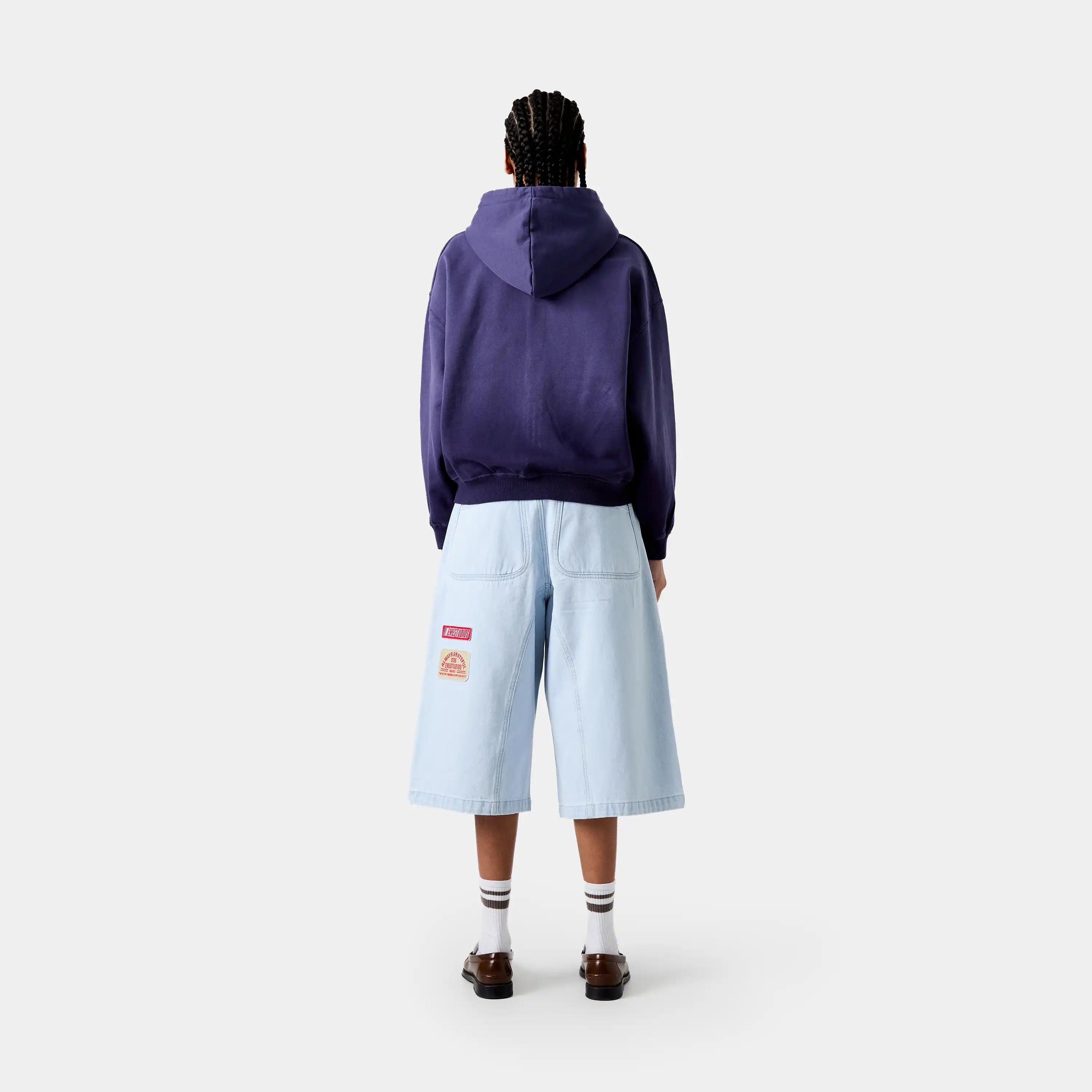 Dusk Blue Ribbon Full Zip Hoodies eme