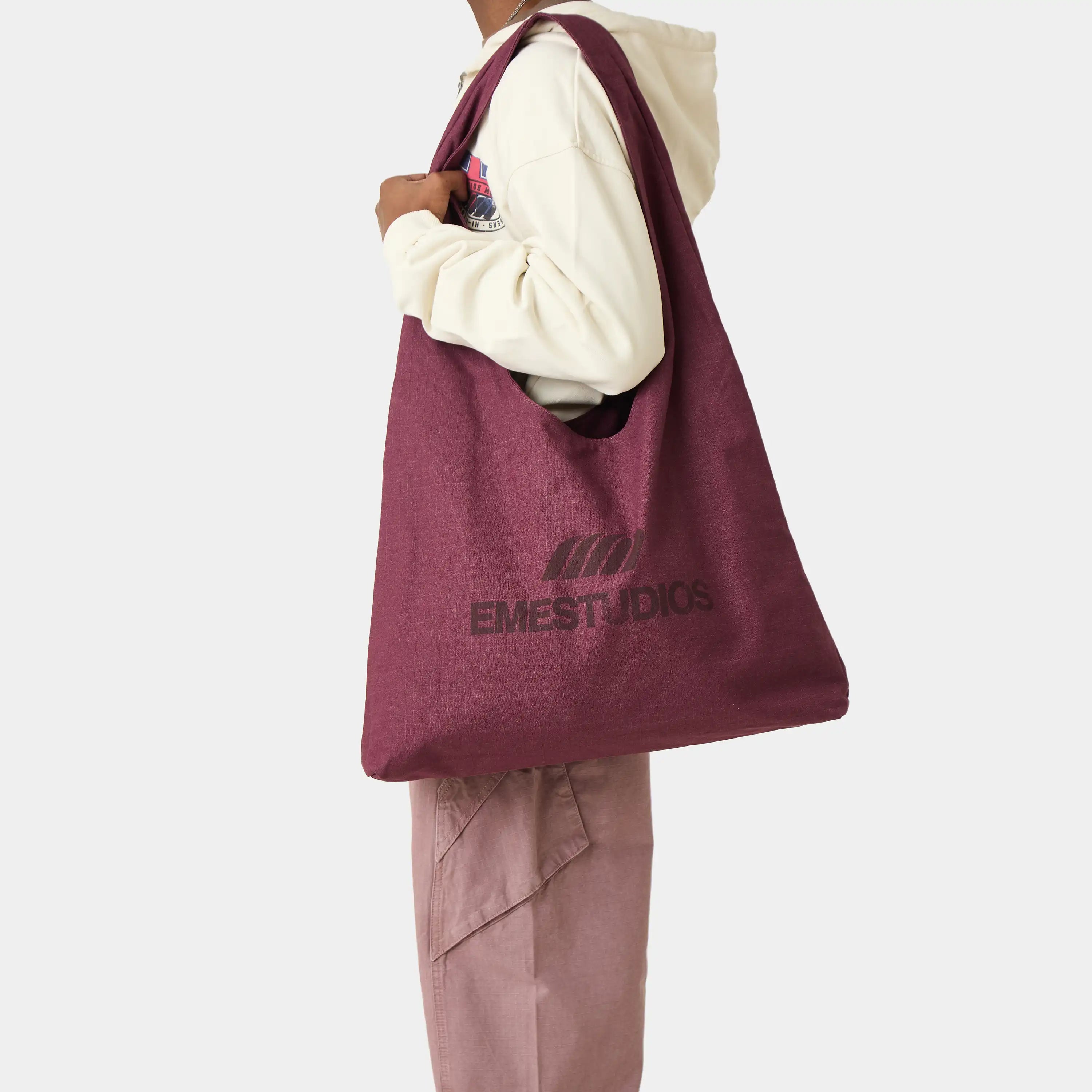 Duster Burgundy Tote Bag Accesories Eme Studios