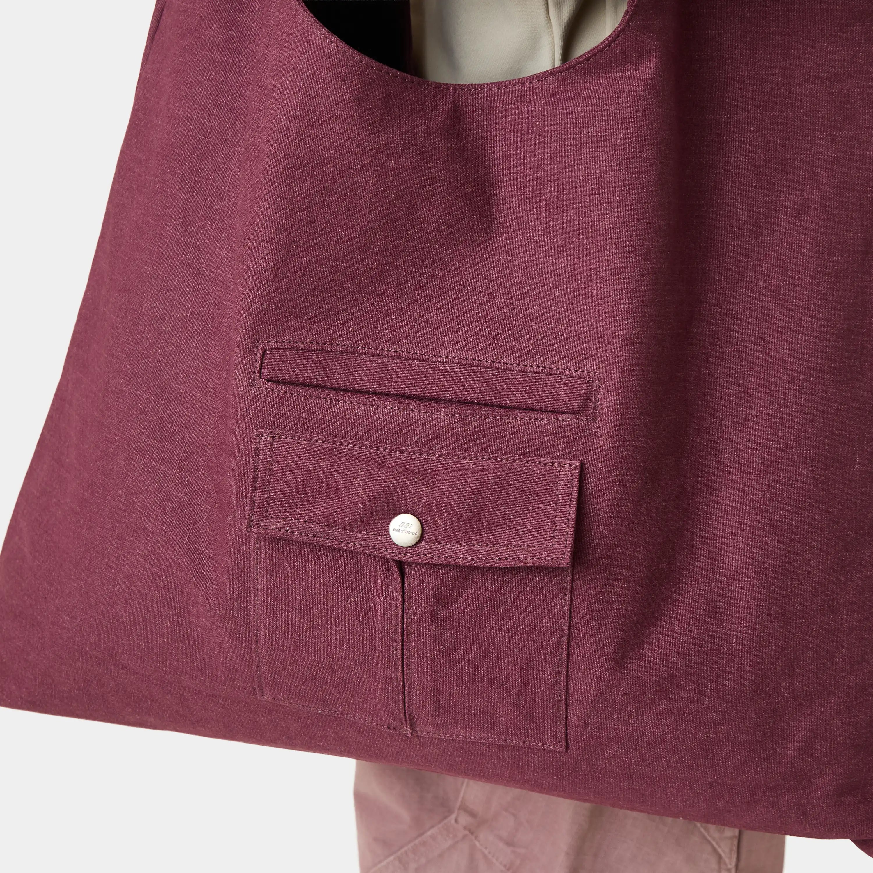 Duster Burgundy Tote Bag Accesories Eme Studios