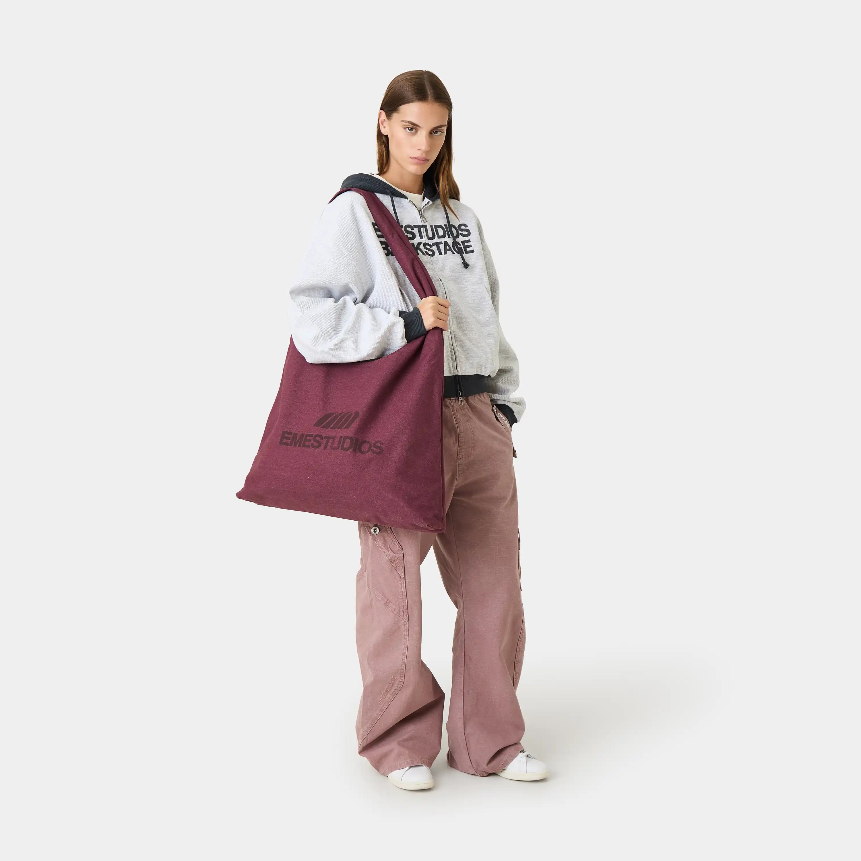 Duster Burgundy Tote Bag Accesories Eme Studios