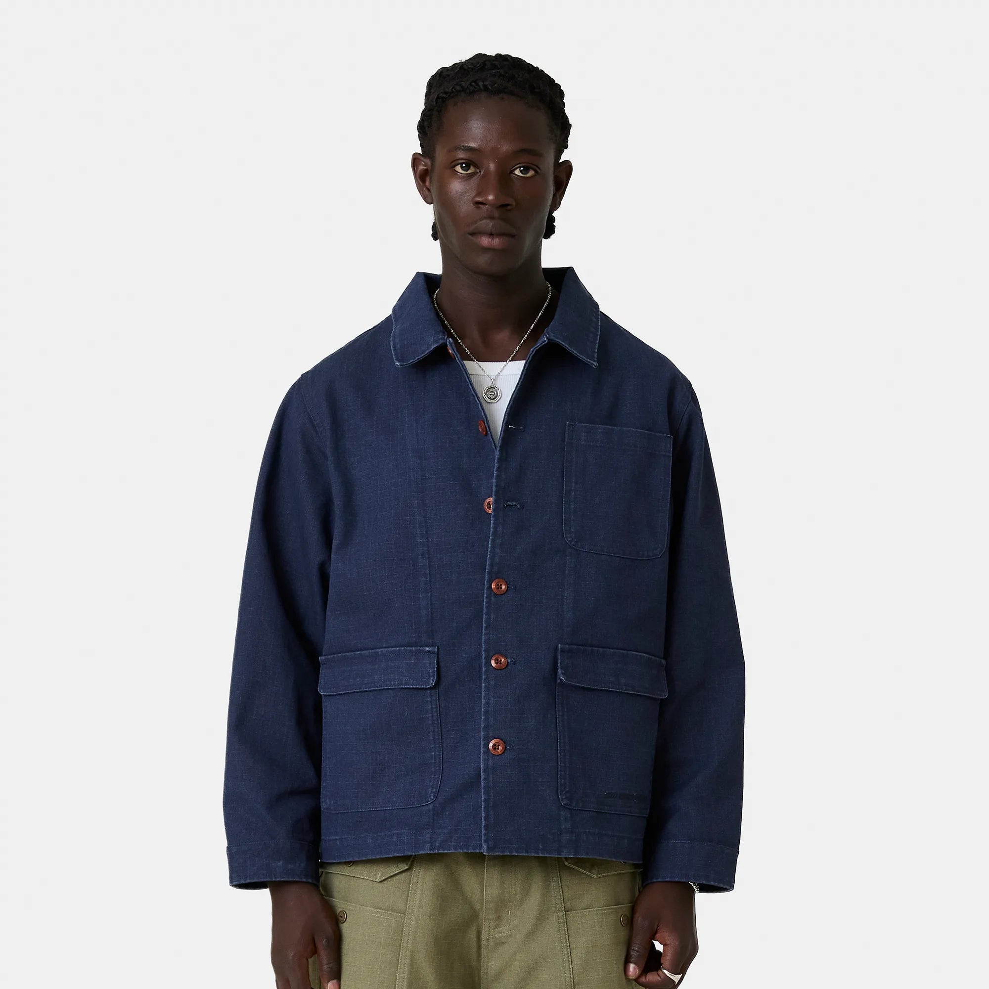 Duster Navy Jacket Outerwear Eme Studios