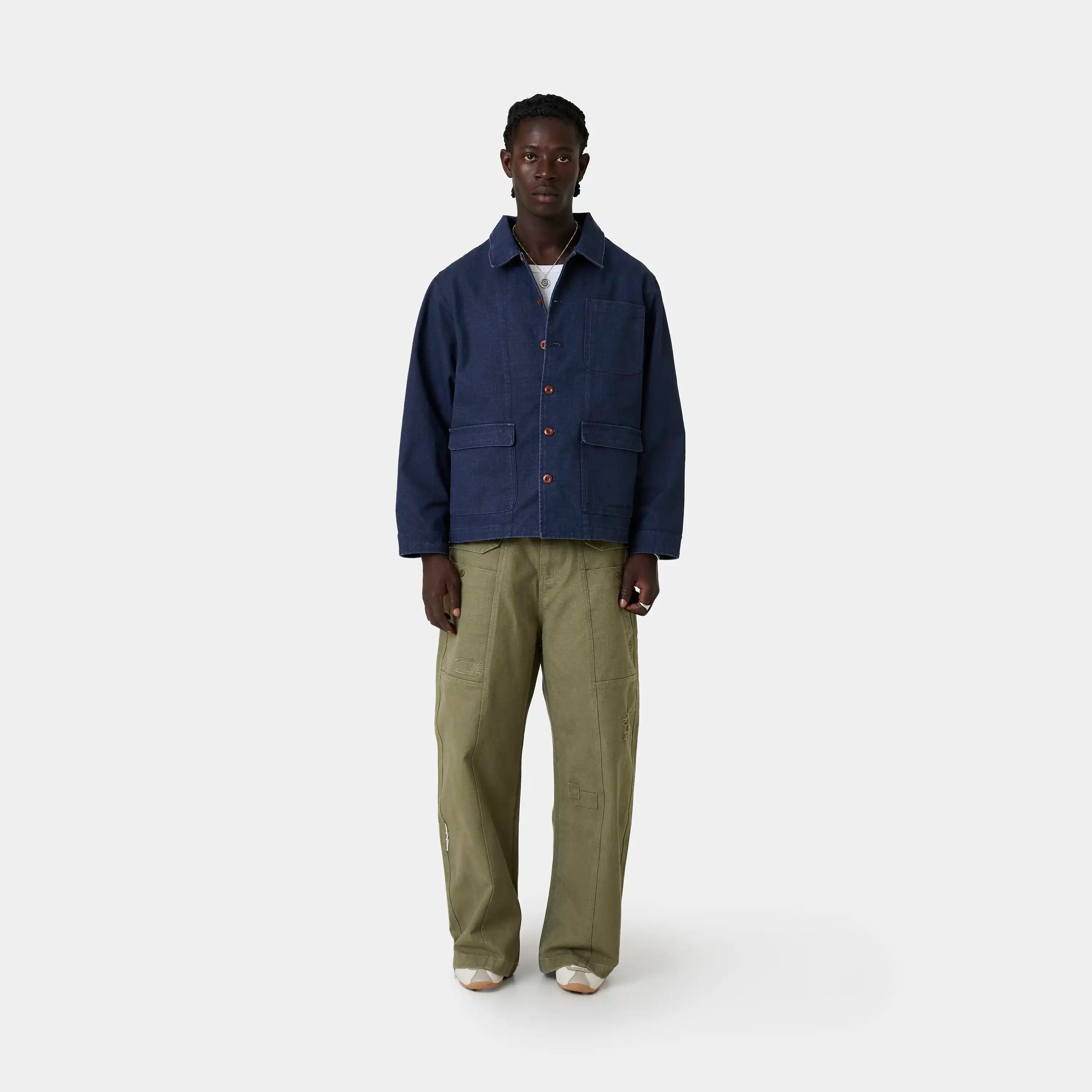 Duster Navy Jacket Outerwear Eme Studios