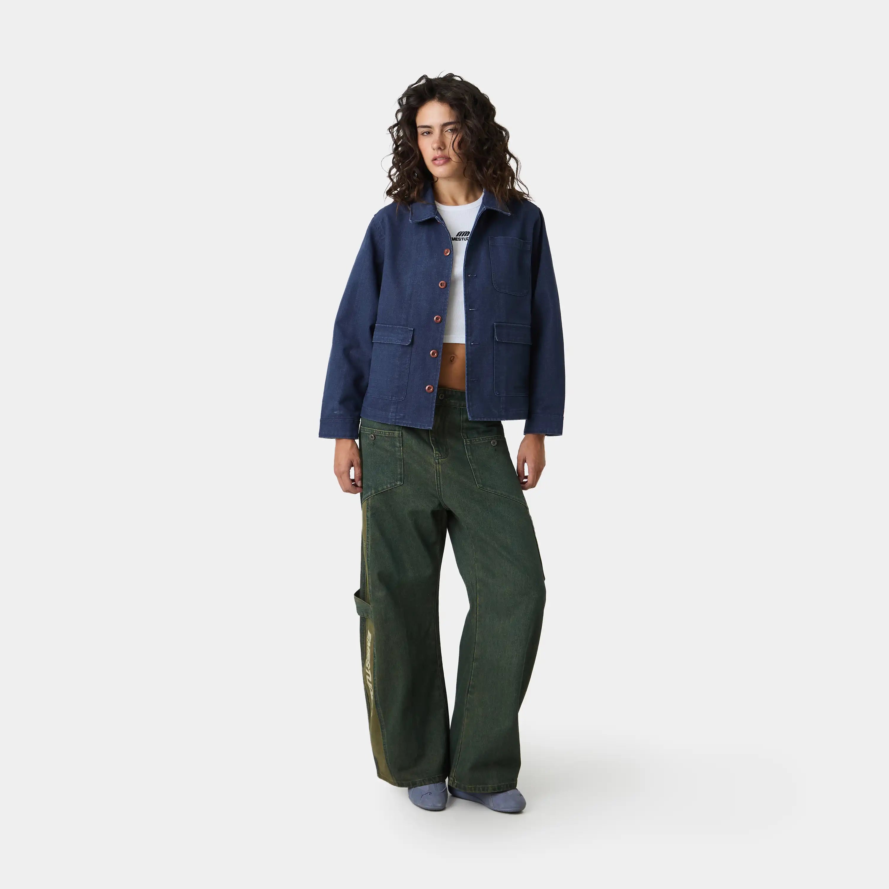 Duster Navy Jacket Outerwear Eme Studios