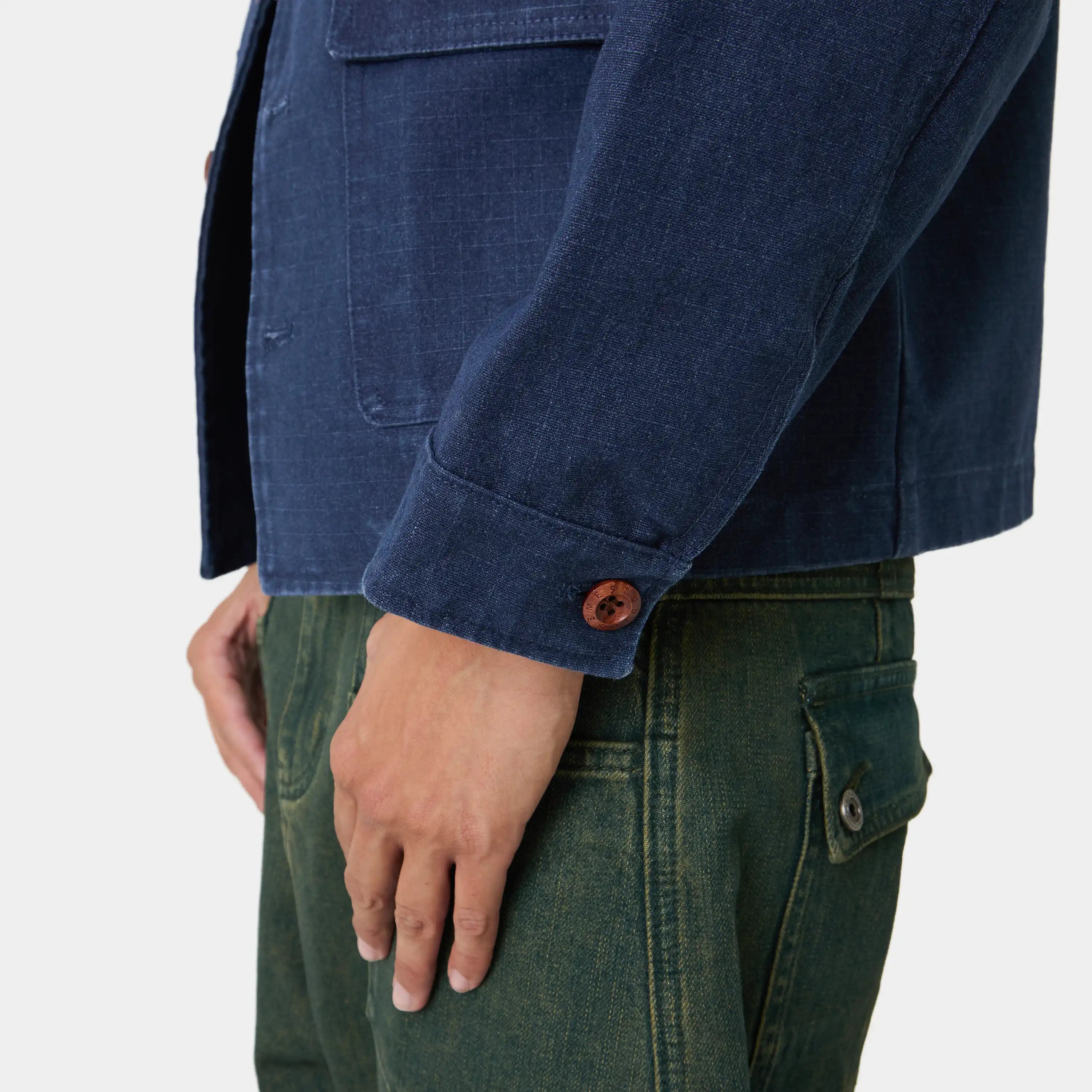 Duster Navy Jacket Outerwear Eme Studios