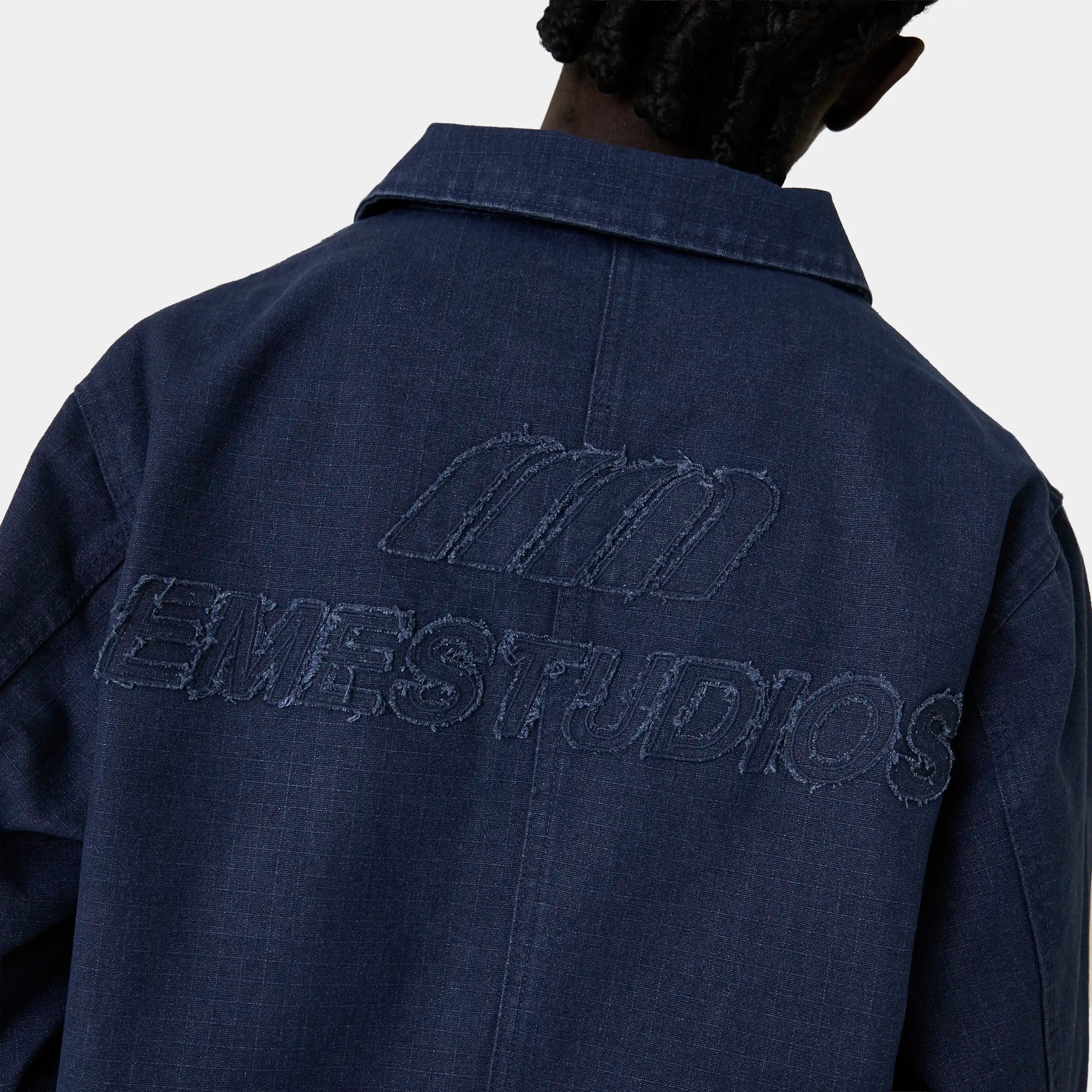 Duster Navy Jacket Outerwear Eme Studios