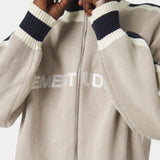 Echellor Off Sand Zipper Knit Knitwear Eme Studios